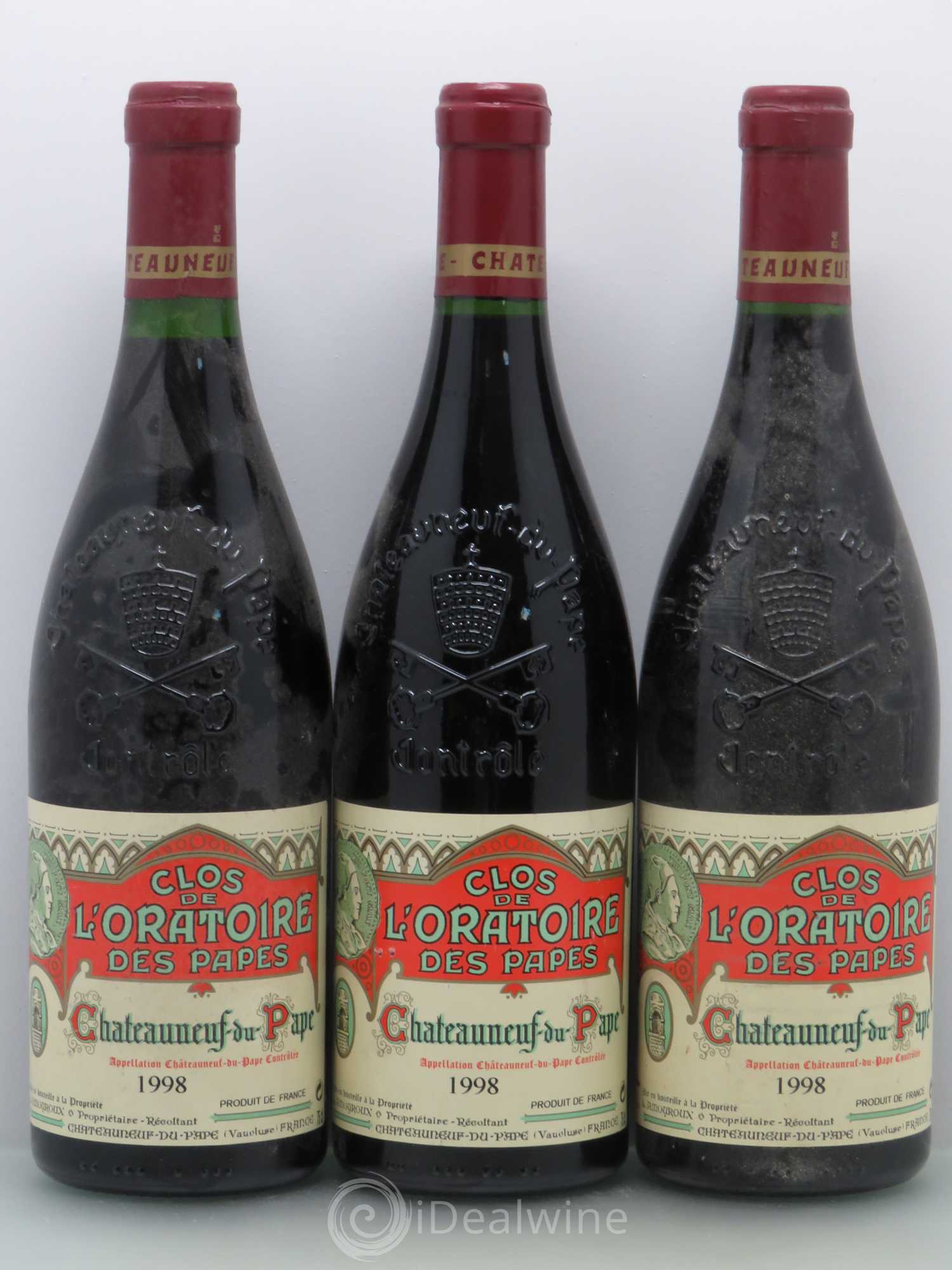 Châteauneuf-du-Pape Clos de l'Oratoire des Papes 1998 - Lot de 12 bouteilles - 1