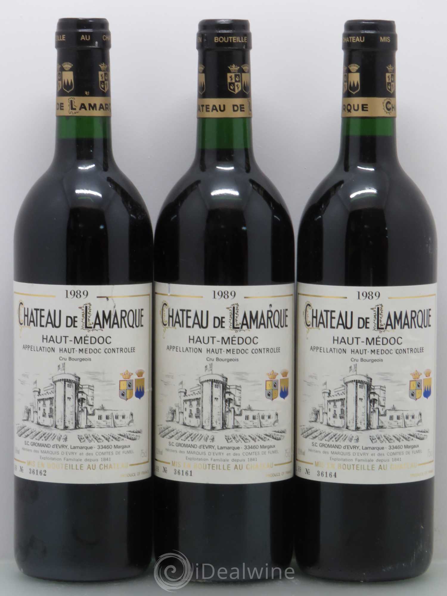 Château de Lamarque Cru Bourgeois 1989 - Lot de 12 bouteilles - 3