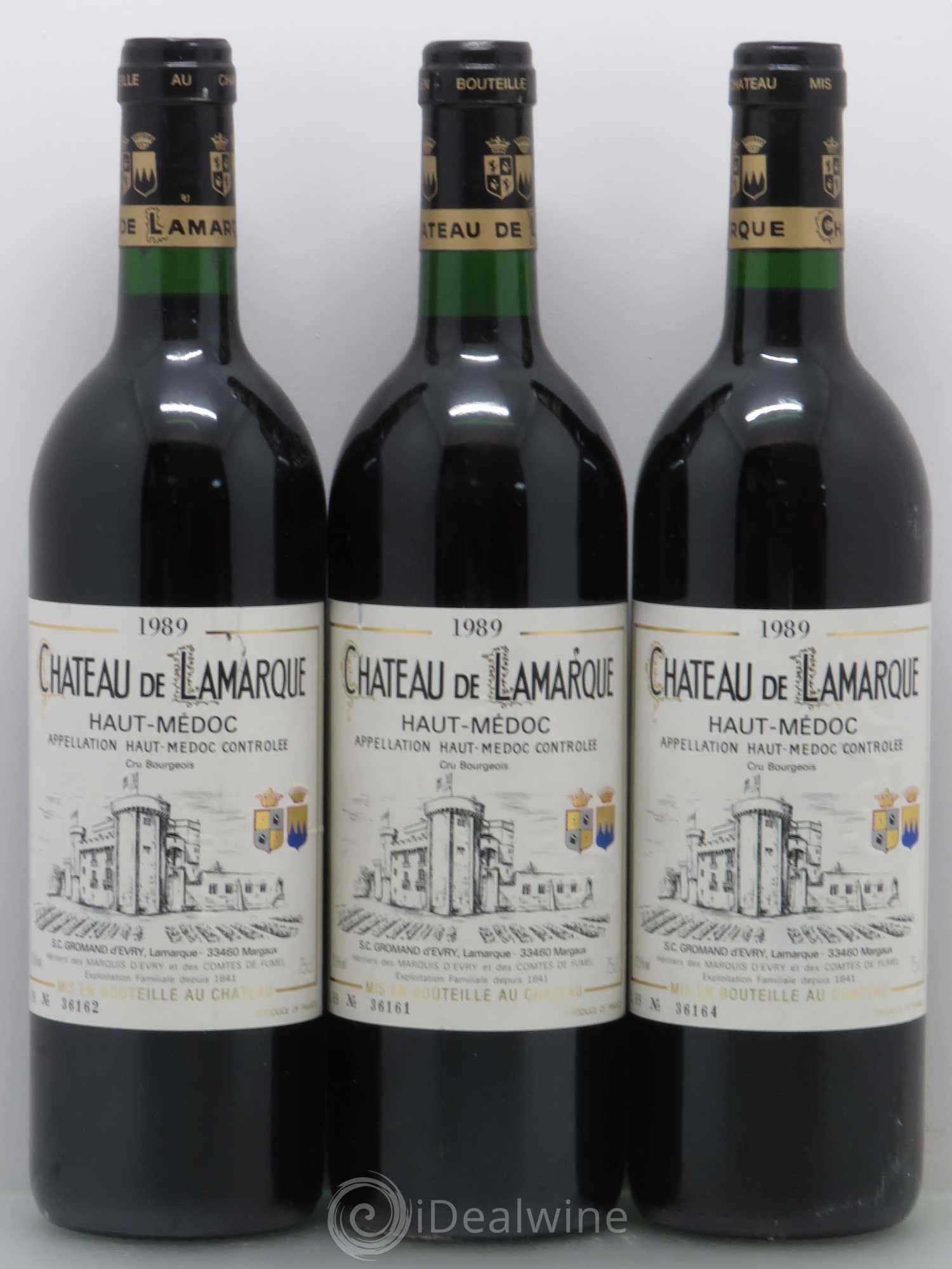 Château de Lamarque Cru Bourgeois 1989 - Lot de 12 bouteilles - 4