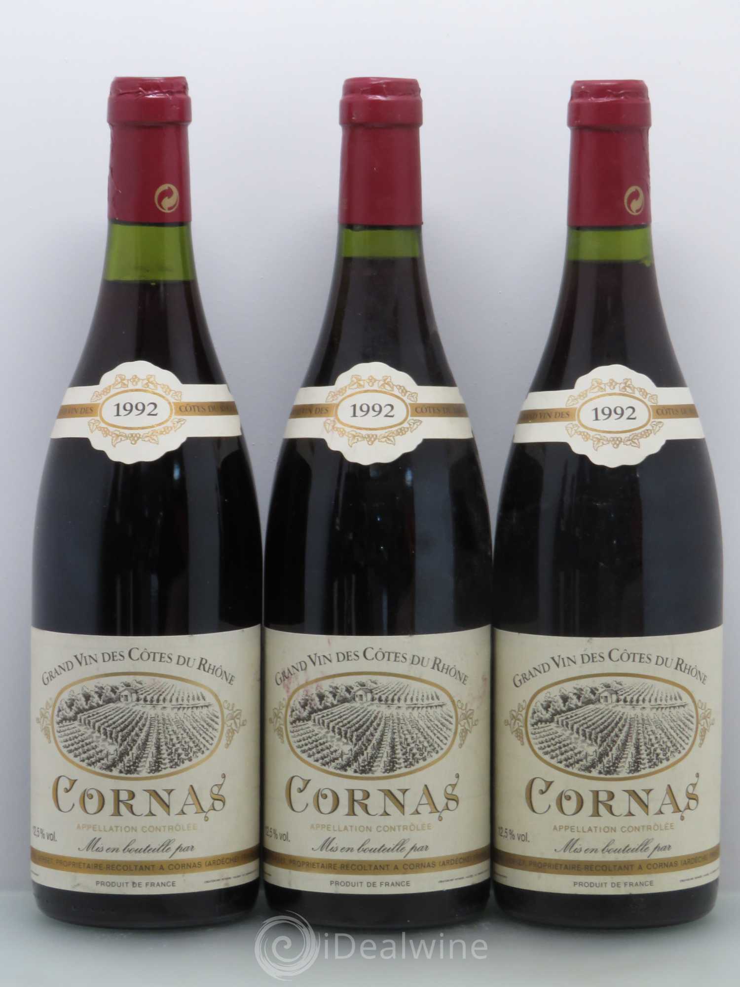 Cornas Noel Verset 1992 - Lot de 6 bouteilles - 1