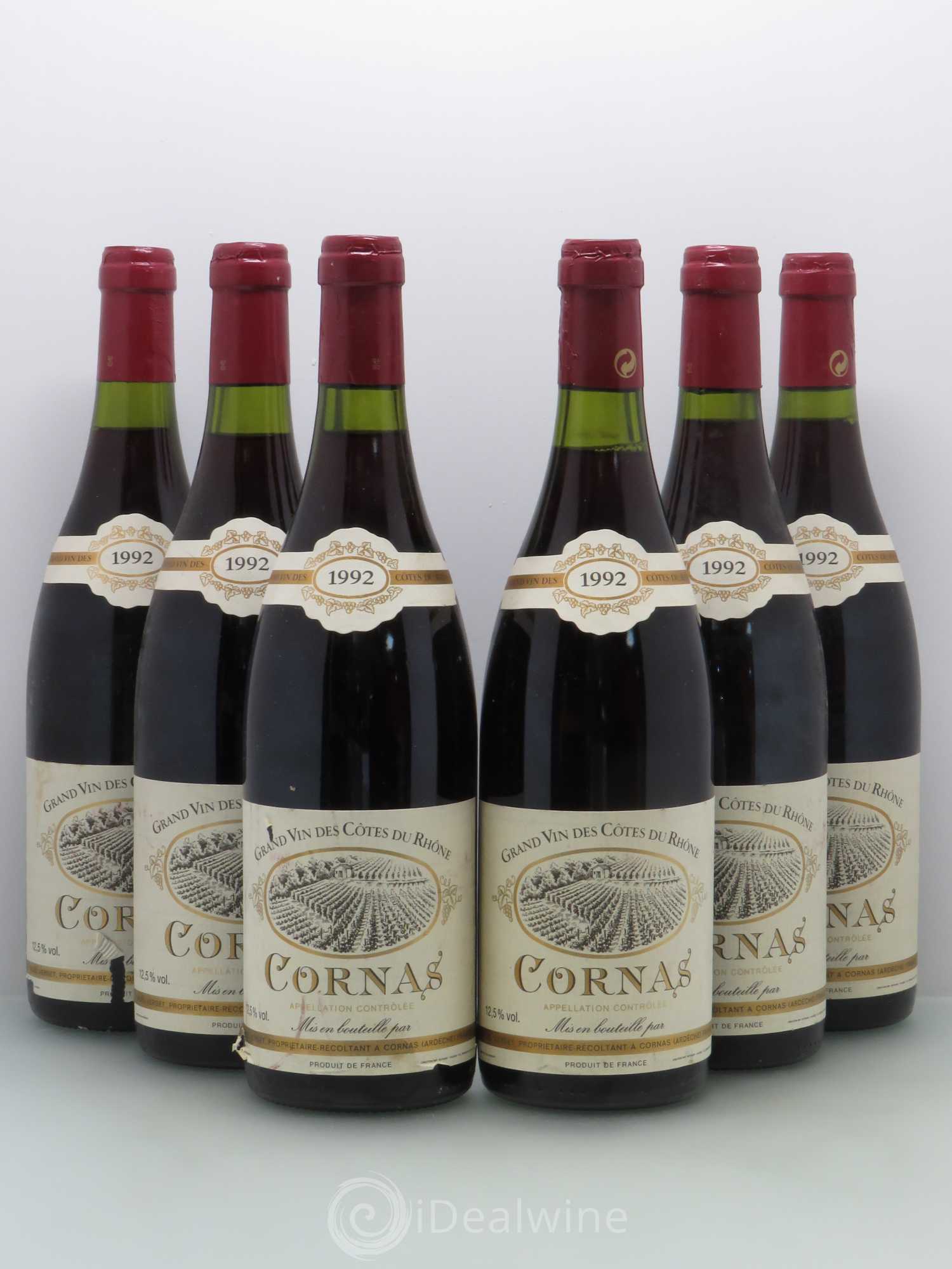 Cornas Noel Verset 1992 - Lot de 6 bouteilles - 0
