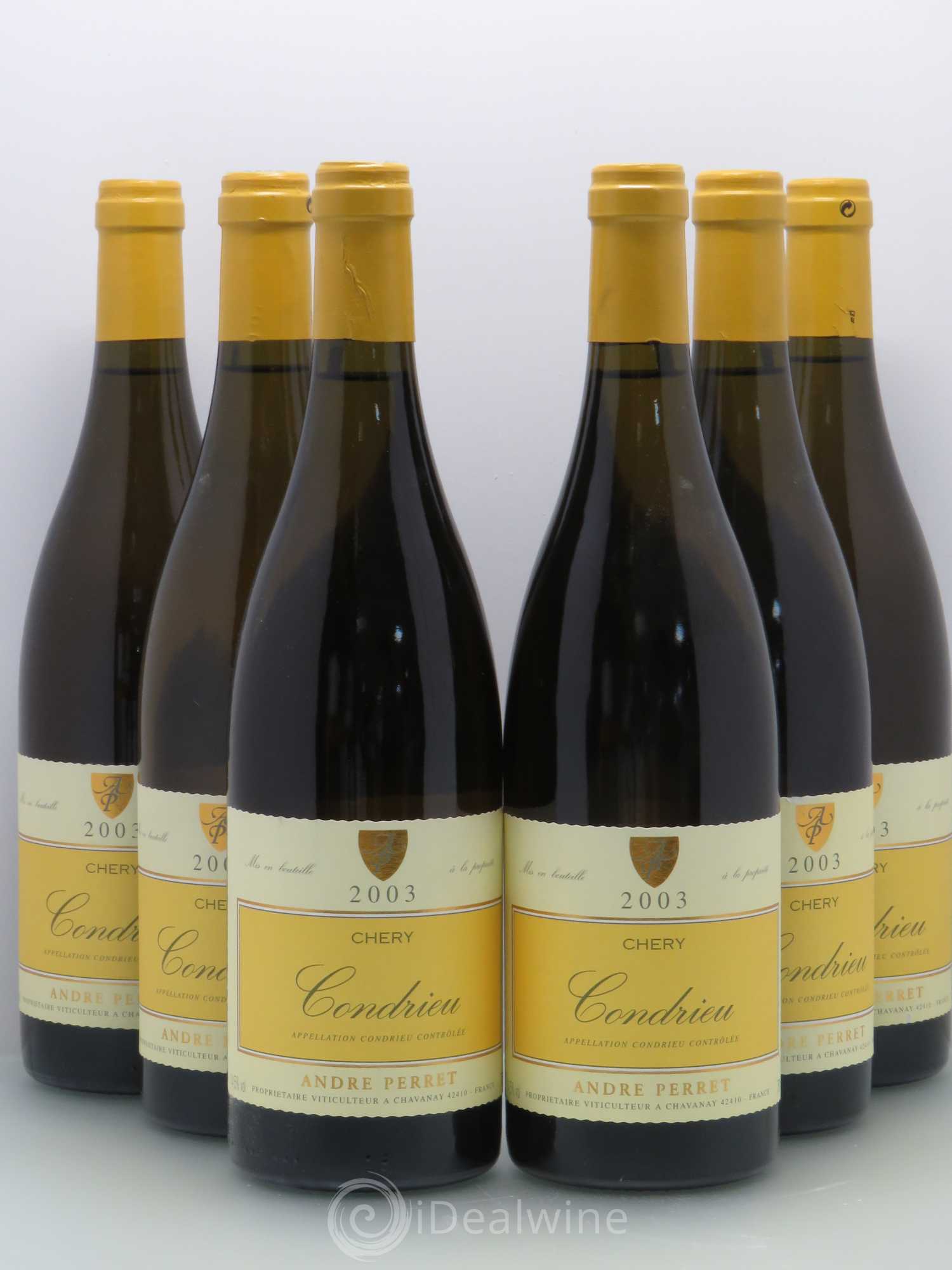 Condrieu Chery André Perret 2003 - Lot de 6 bouteilles - 0