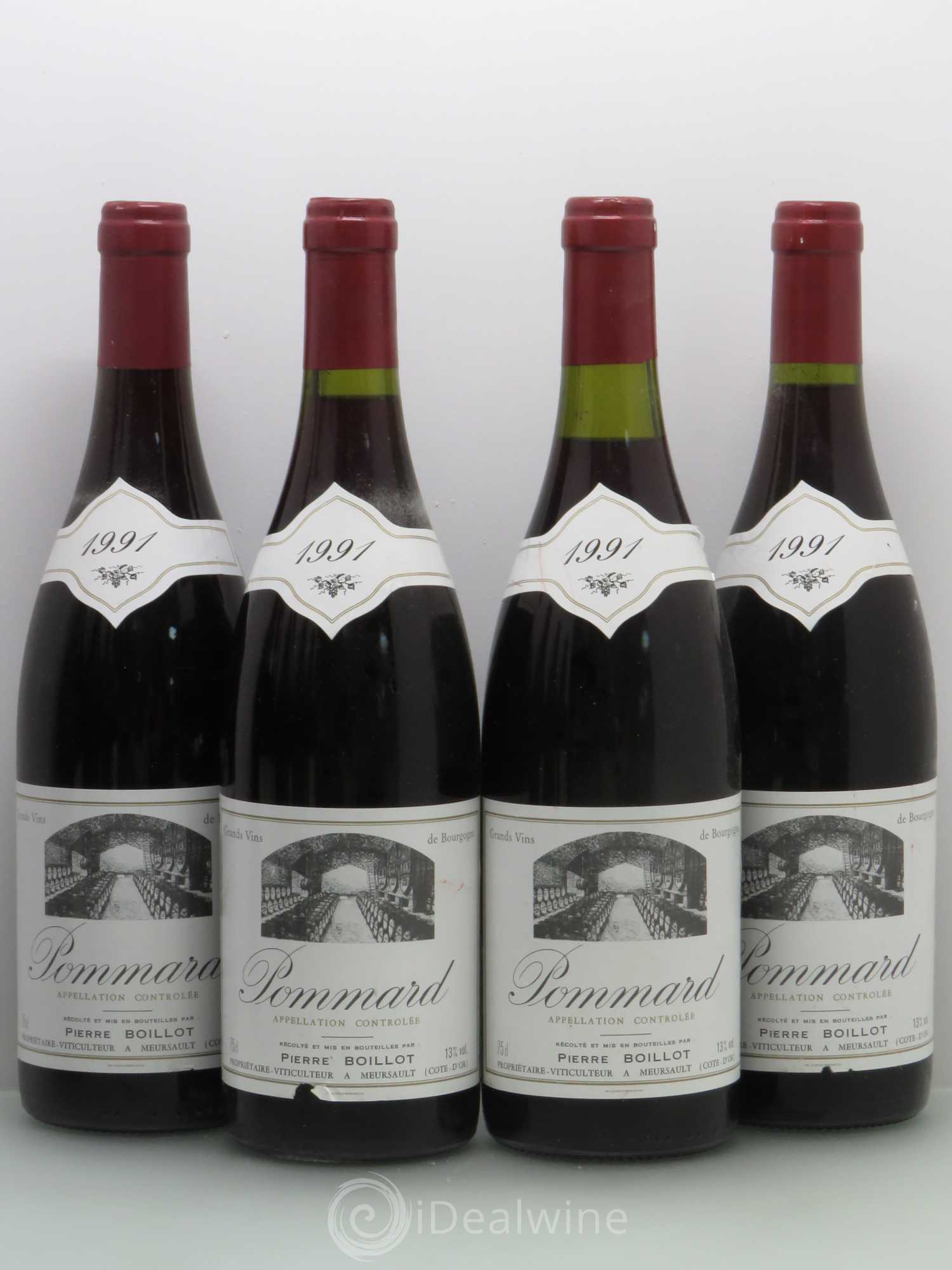 Pommard Boillot 1991 - Lot de 4 bouteilles - 0