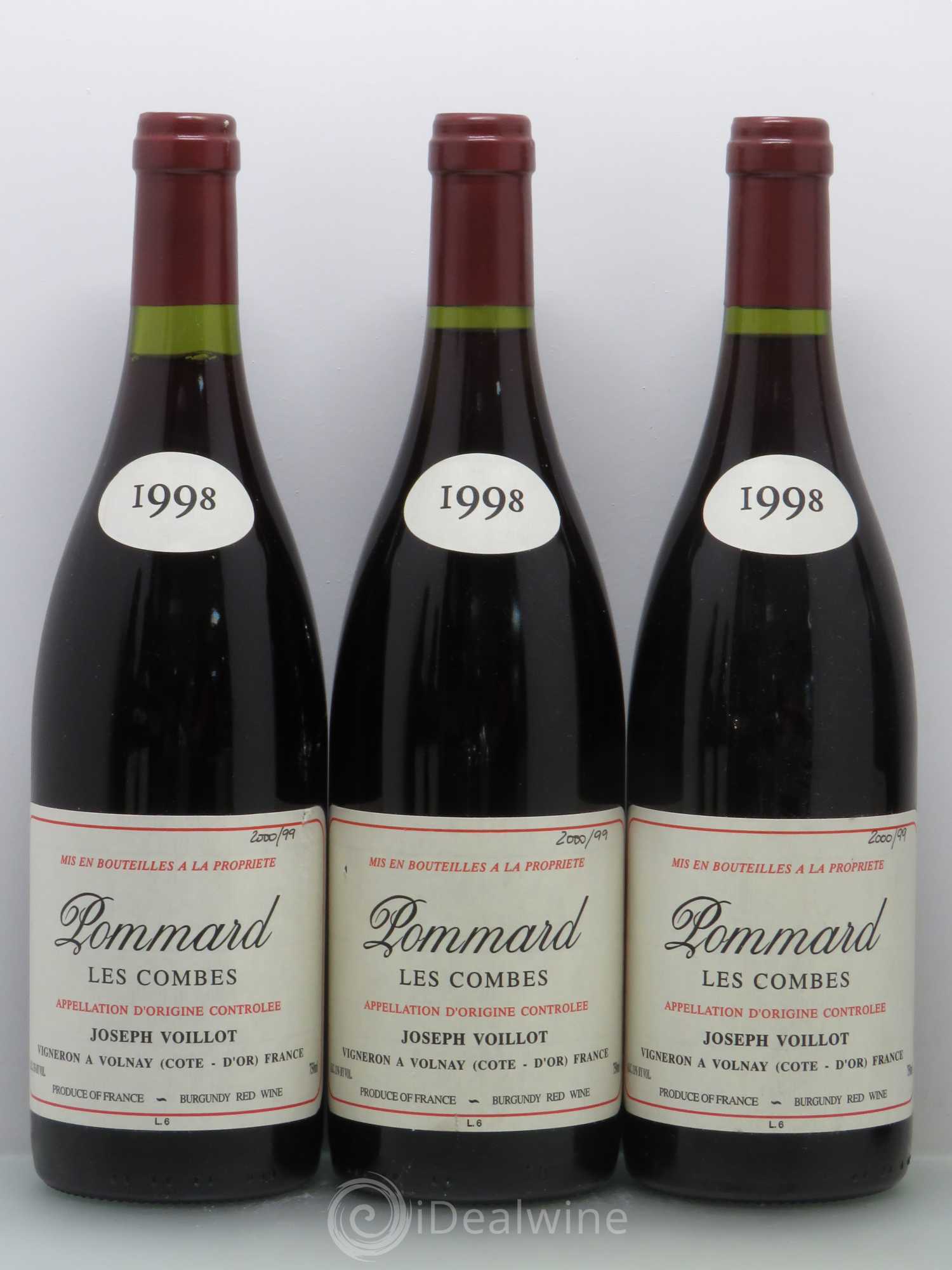 Pommard Les Combes Voillot 1998 - Posten von 6 Flaschen - 1