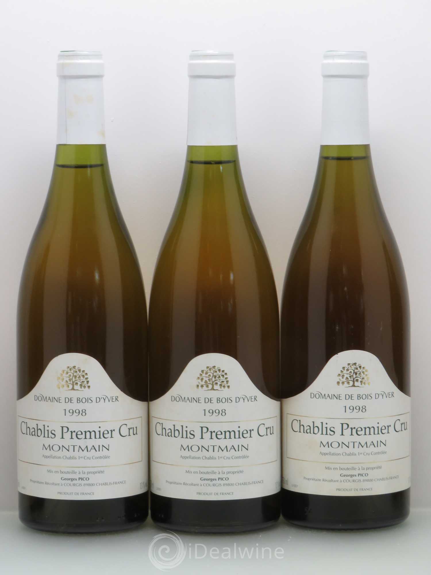 Chablis 1er Cru Montmain Pico 1998 - Posten von 5 Flaschen - 1