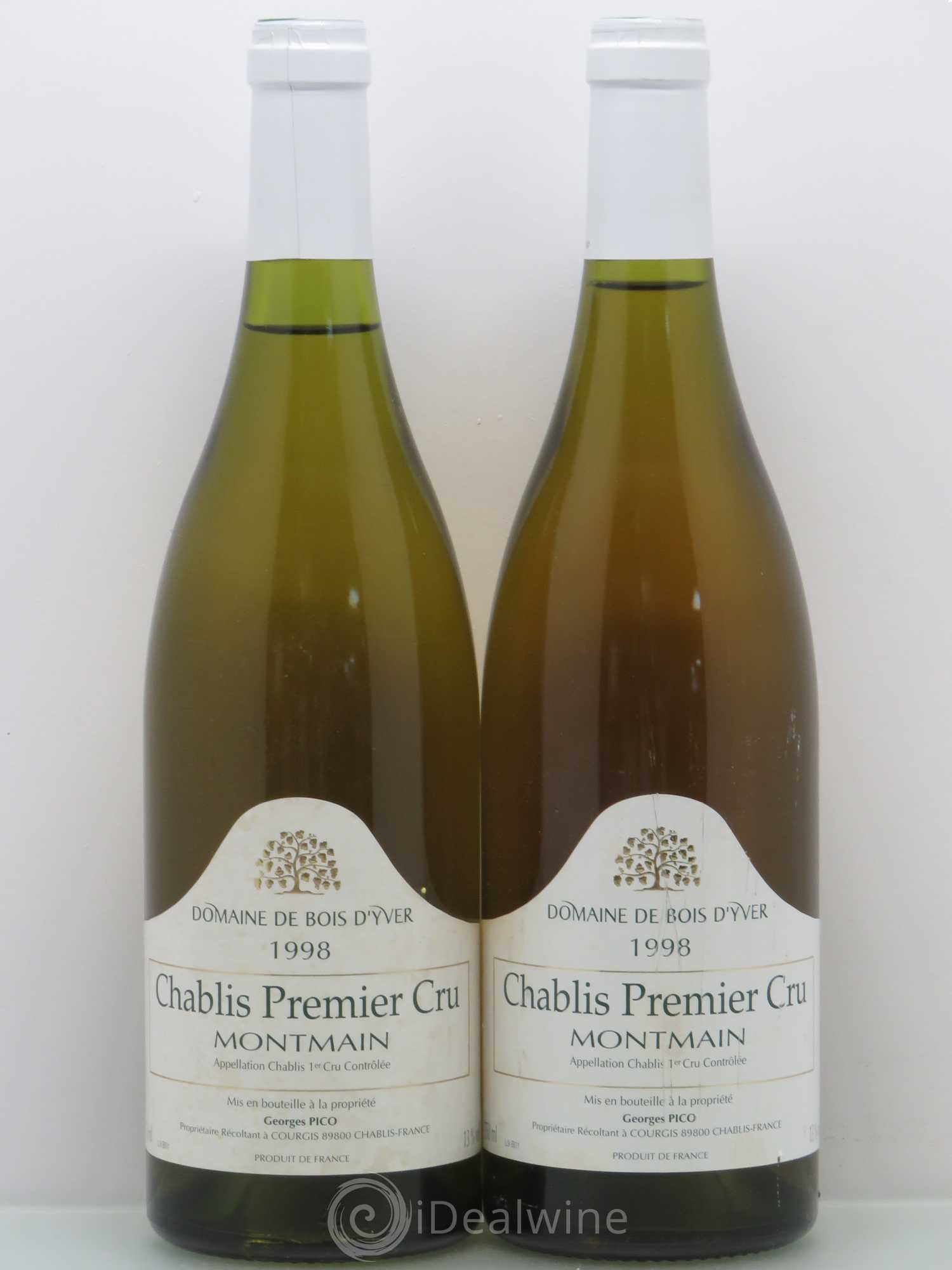 Chablis 1er Cru Montmain Pico 1998 - Posten von 5 Flaschen - 2