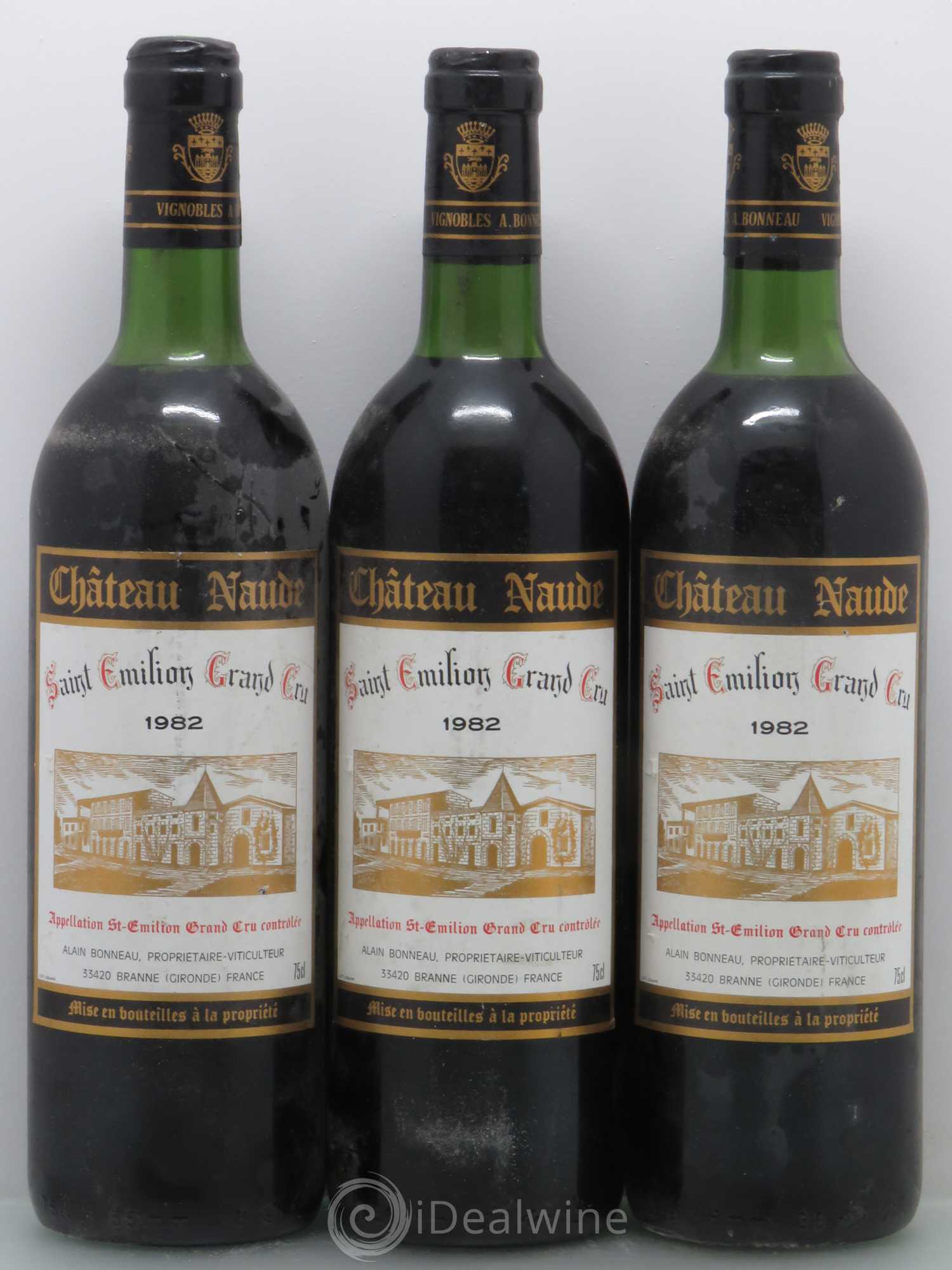 Bordeaux Château Naude 1982 - Posten von 3 Flaschen - 0