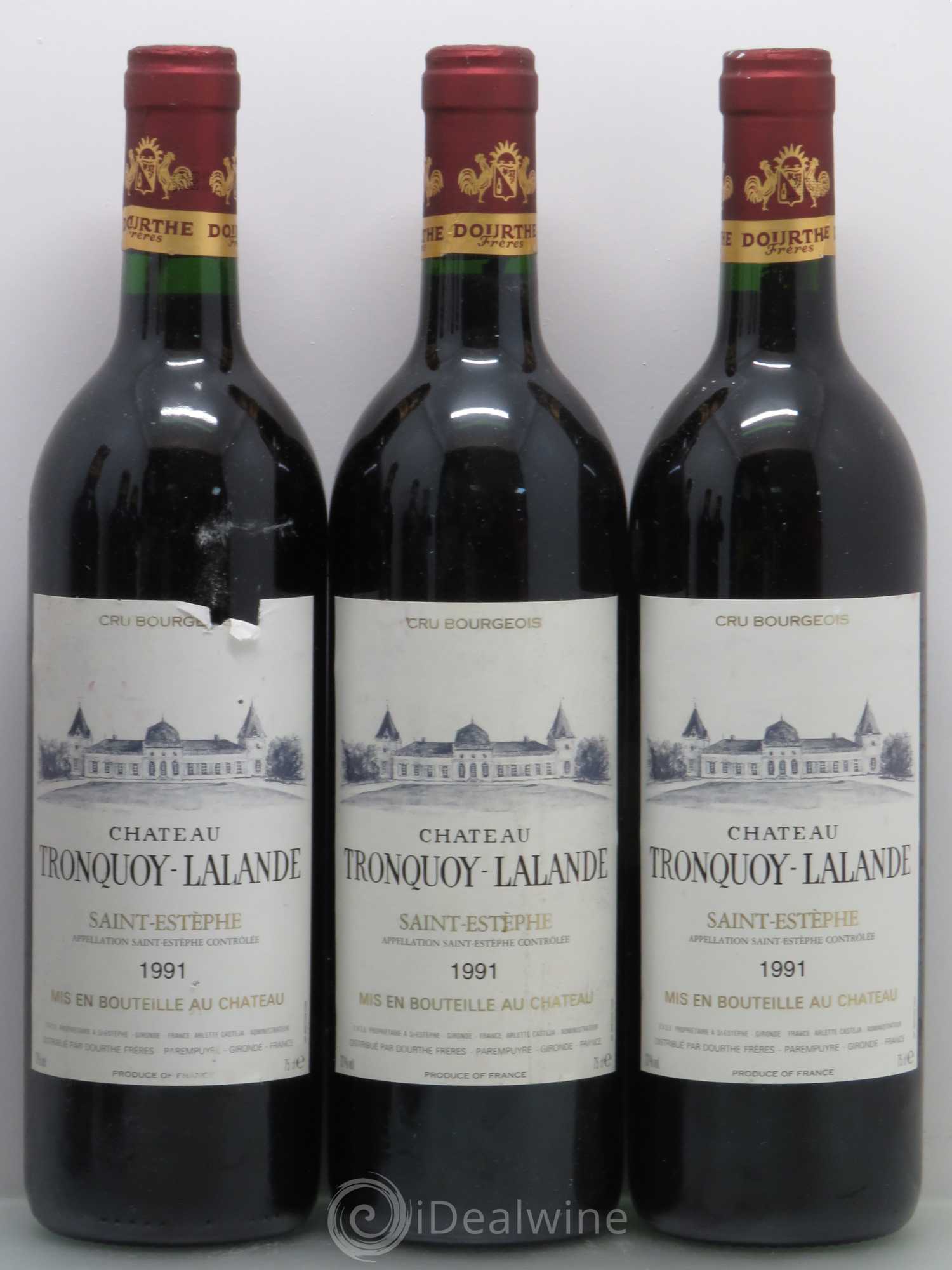Château Tronquoy Lalande (sans prix de réserve) 1991 - Lot de 6 bouteilles - 1