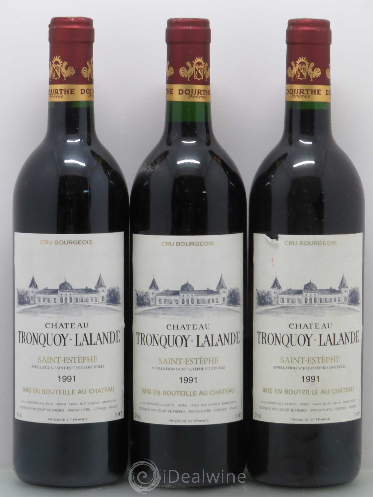 Château Tronquoy Lalande (sans prix de réserve) 1991 - Lot de 6 bouteilles - 2