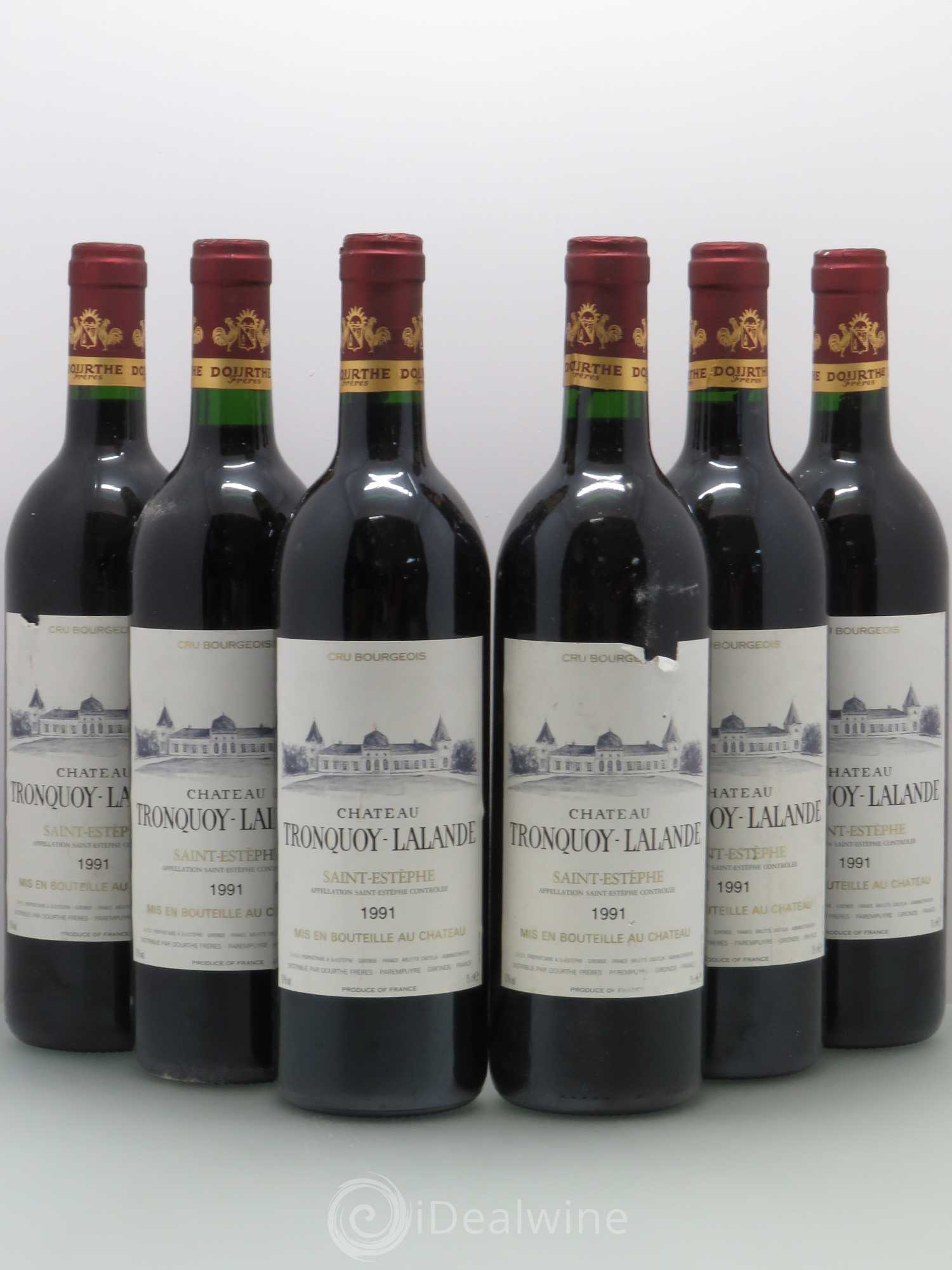 Château Tronquoy Lalande (sans prix de réserve) 1991 - Lot de 6 bouteilles - 0