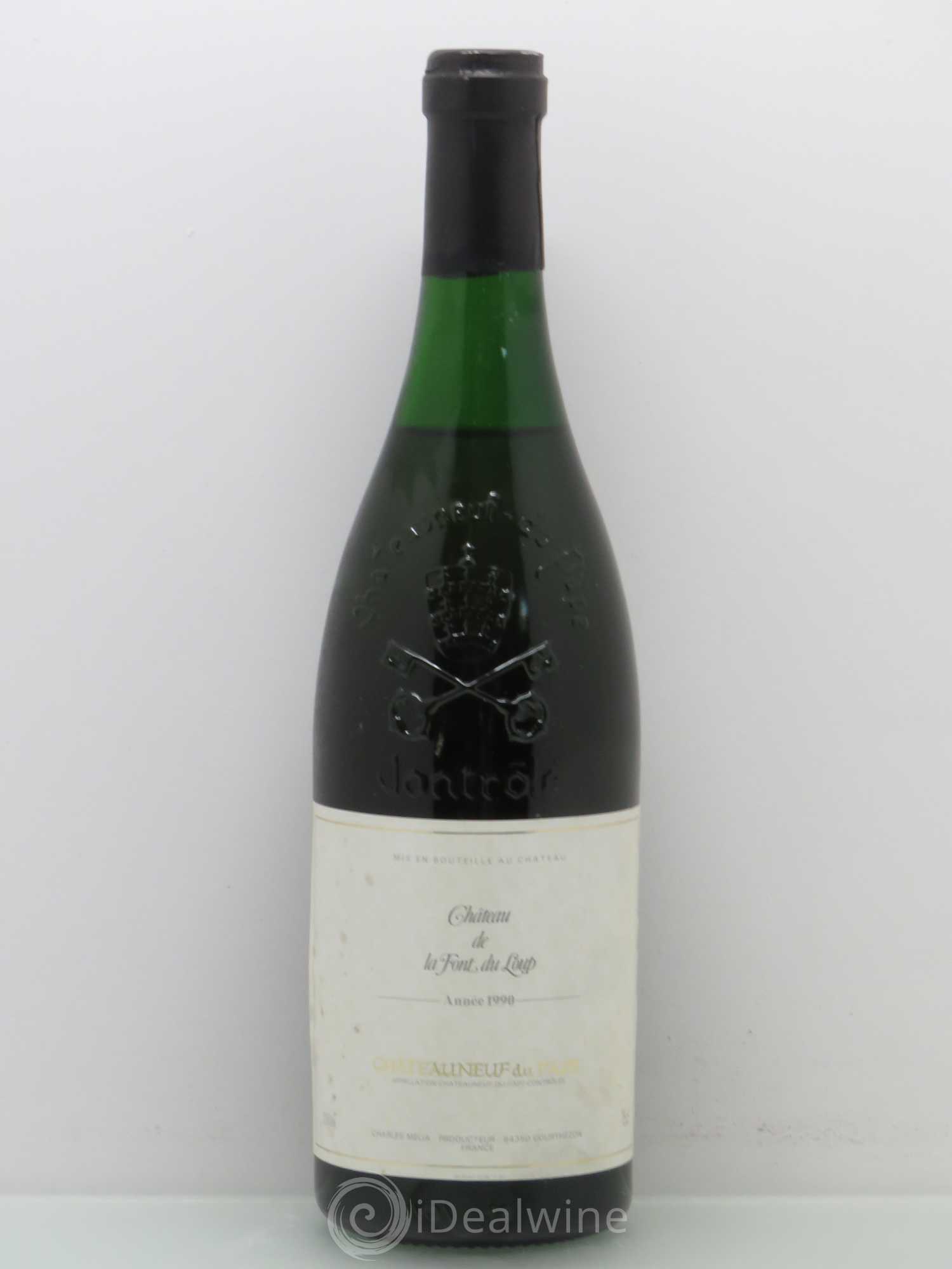 Châteauneuf-du-Pape Chateau de La Font du Loup 1990 - Posten von 1 Flasche - 0