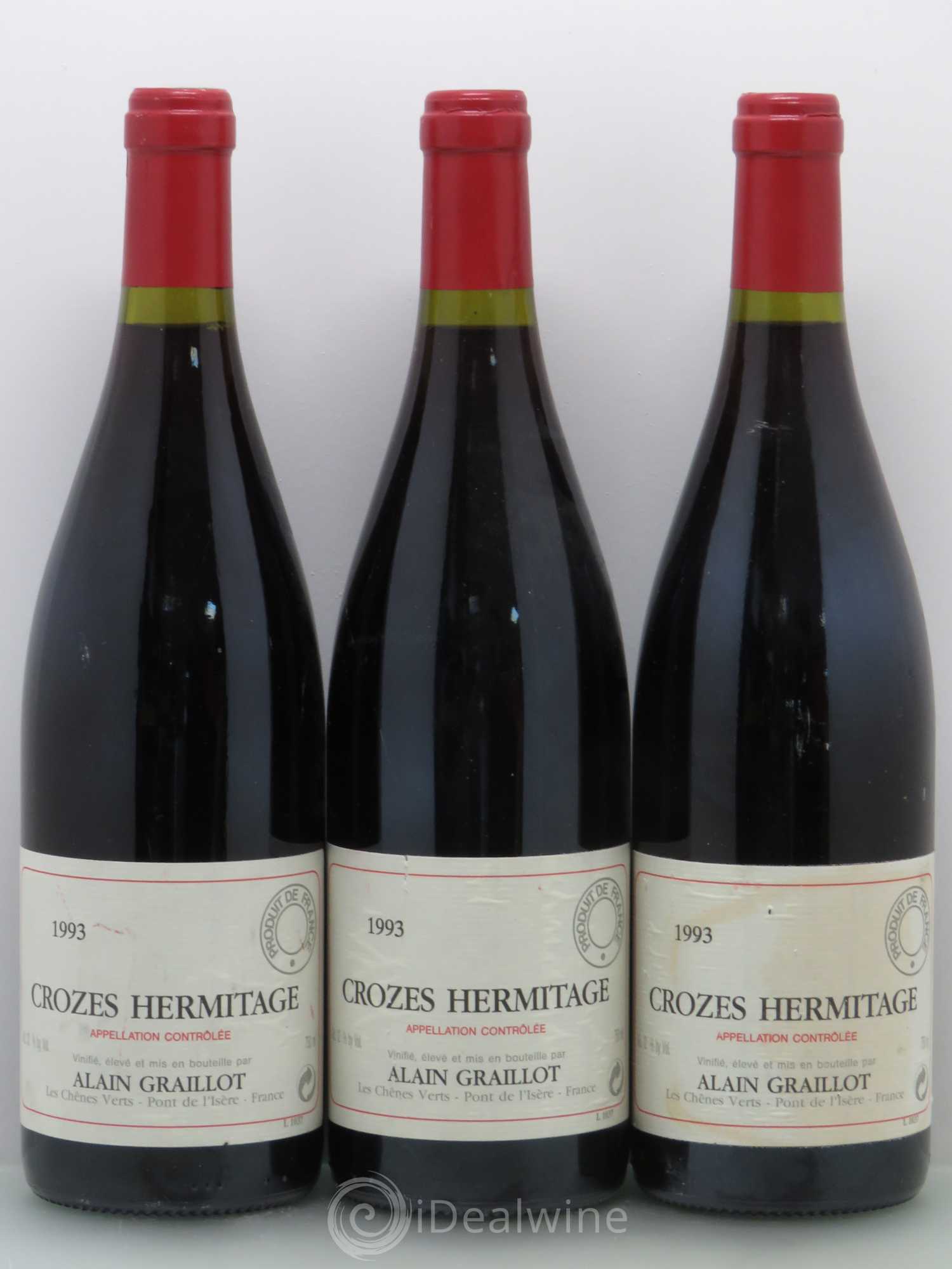 Crozes-Hermitage Domaine Graillot 1993 - Lot de 6 bouteilles - 1
