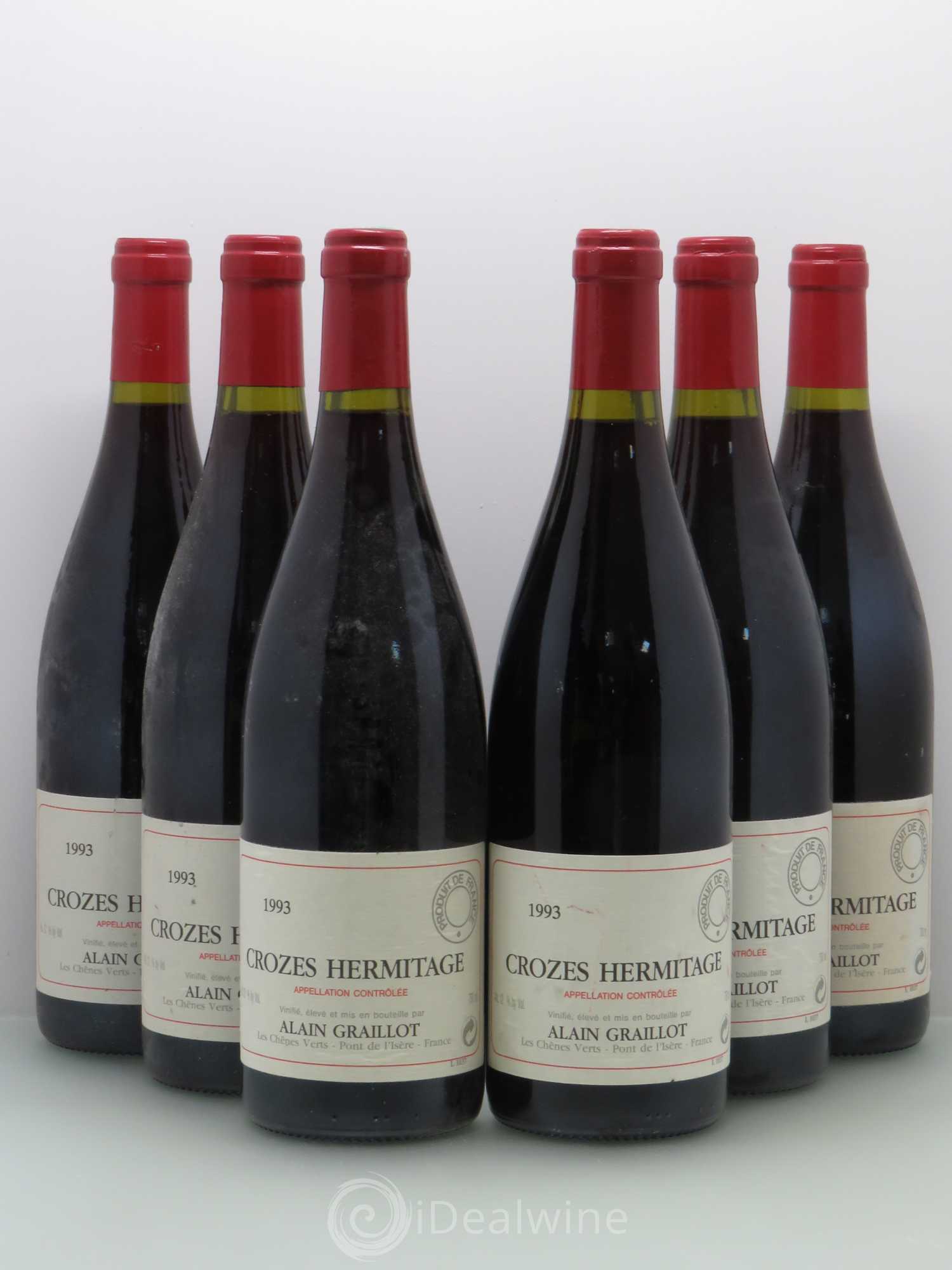 Crozes-Hermitage Domaine Graillot 1993 - Lot de 6 bouteilles - 0