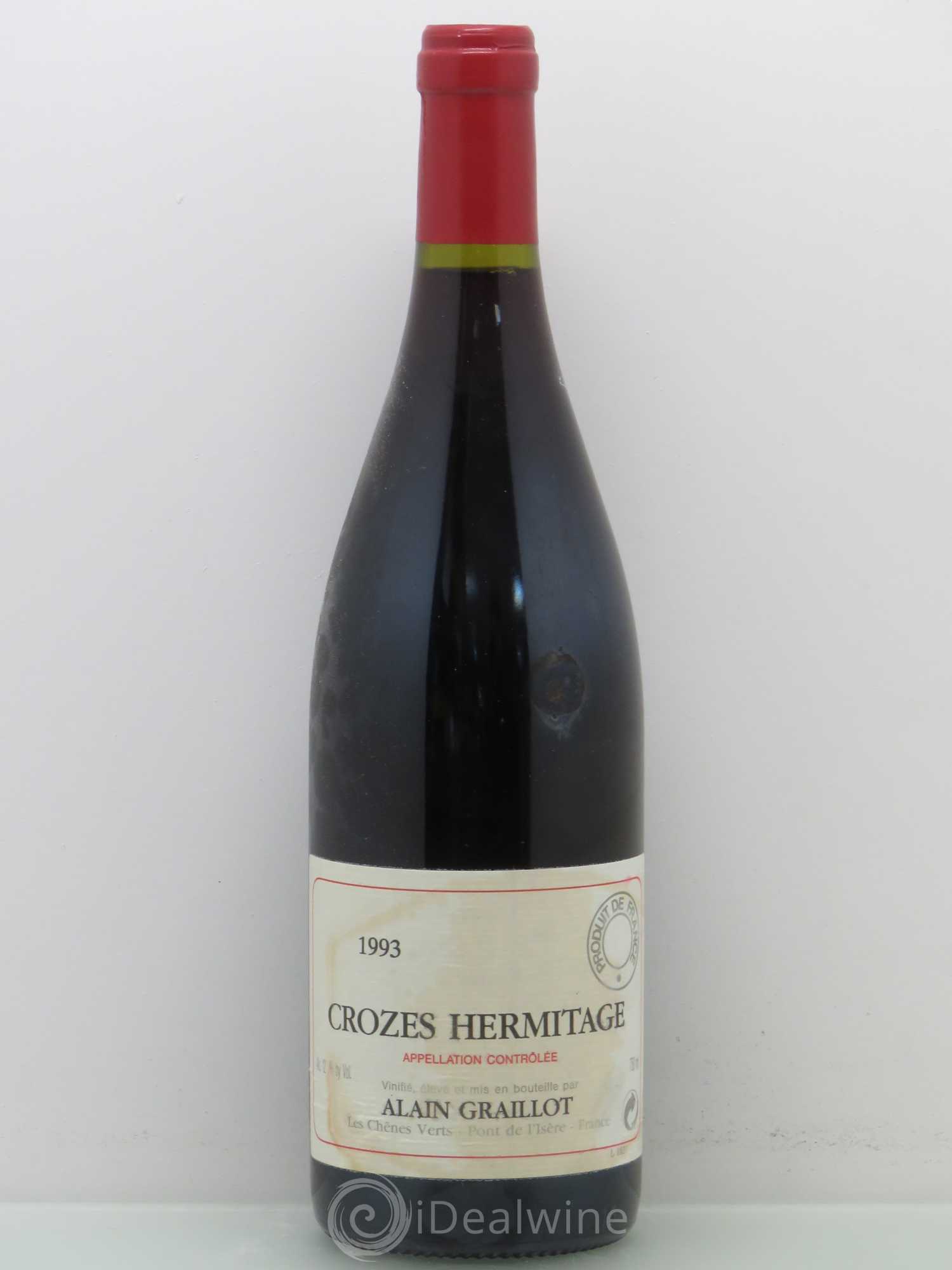 Crozes-Hermitage Domaine Graillot 1993 - Lot de 1 bouteille - 0