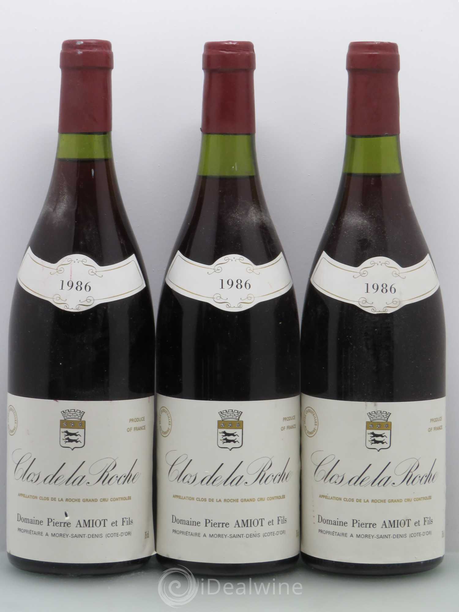 Clos de la Roche Grand Cru Amiot 1986 - Lot de 6 bouteilles - 2