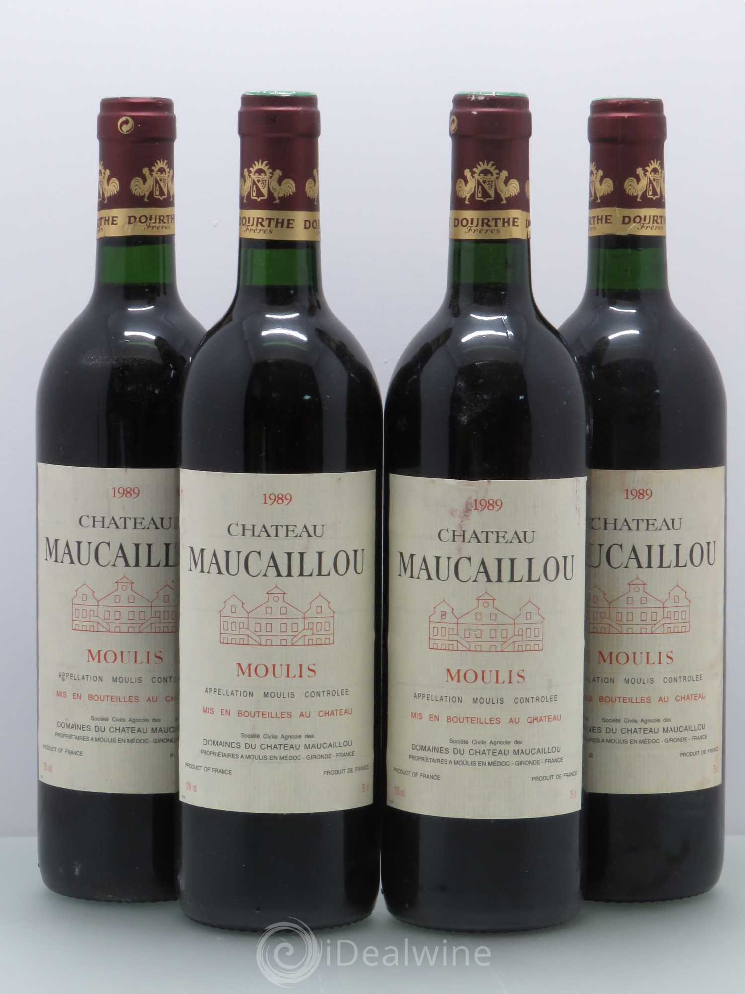 Château Maucaillou 1989 - Lot de 4 bouteilles - 0