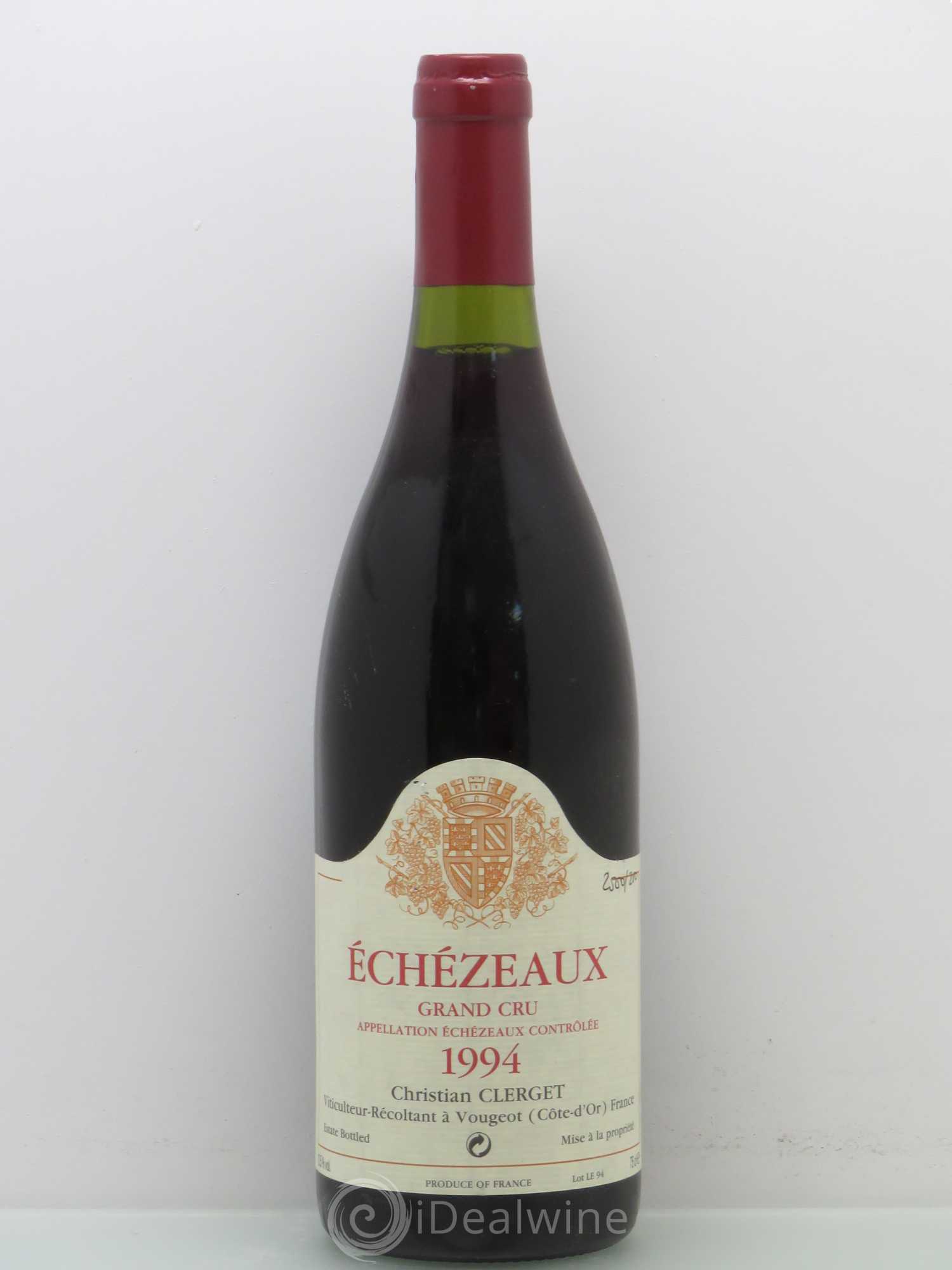 Echezeaux Grand Cru Christian Clerget 1994 - Lot de 1 bouteille - 0