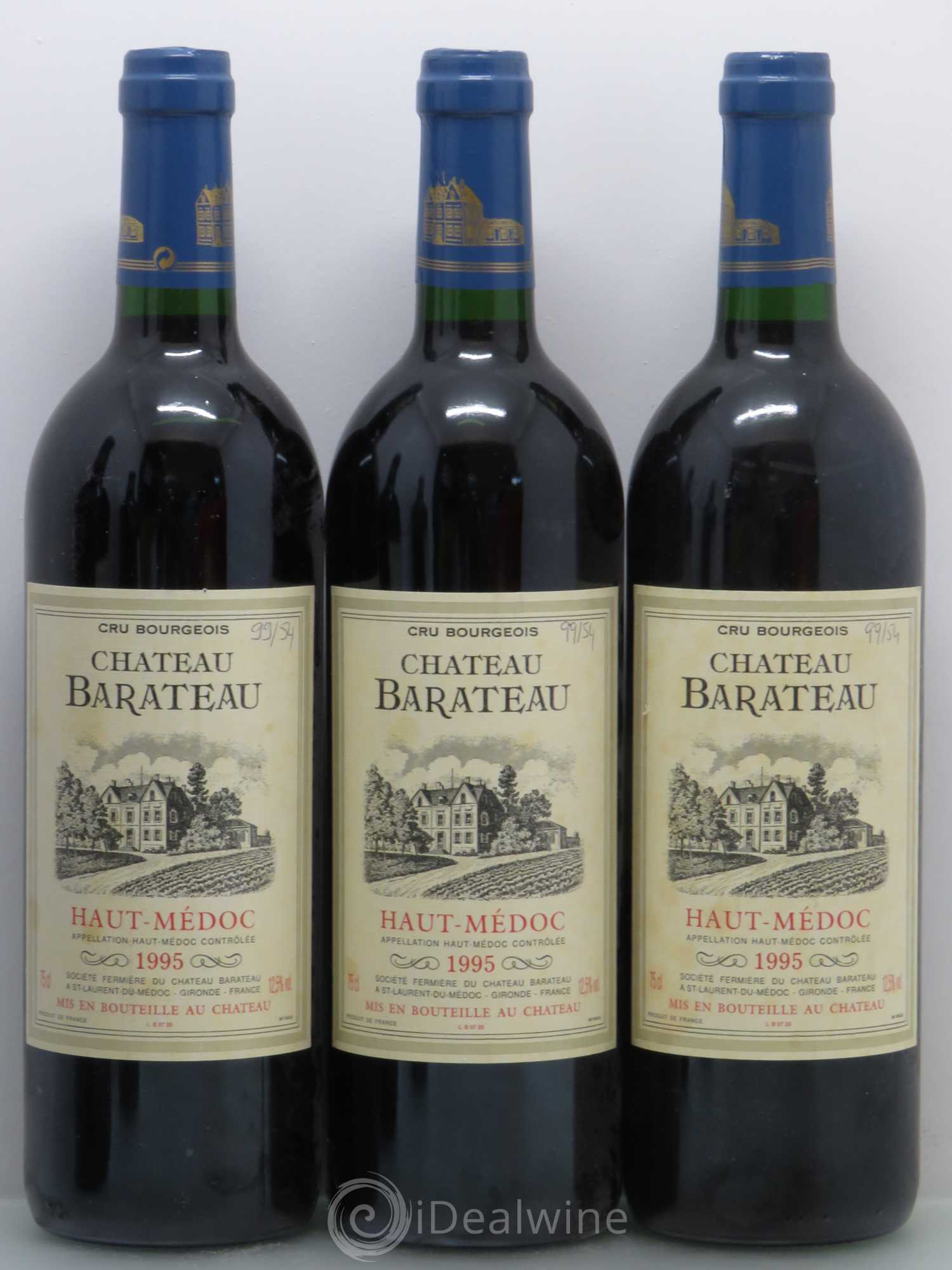 Haut Médoc Château Barateau 1995 - Lot de 5 bouteilles - 1