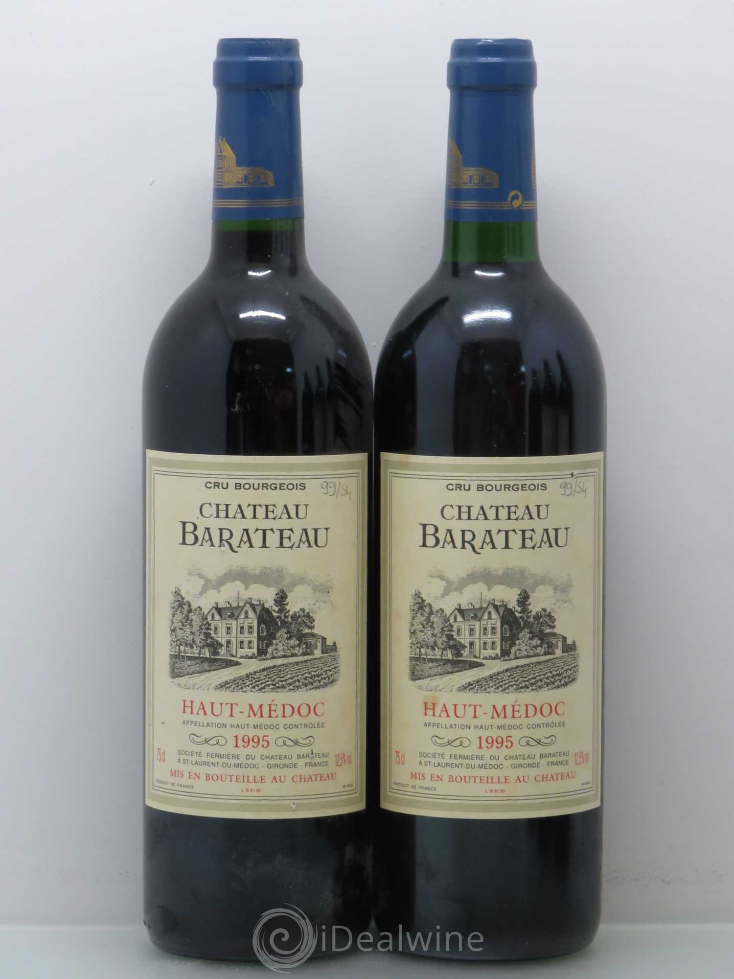Haut Médoc Château Barateau 1995 - Lot de 5 bouteilles - 2