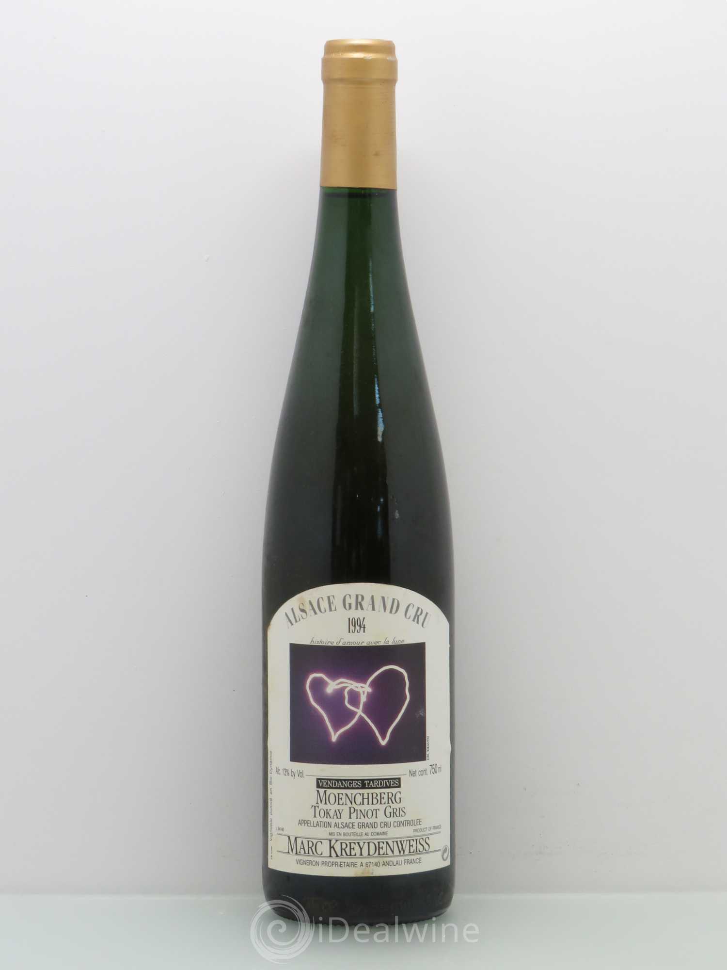 Pinot Gris Vendanges Tardives Moenchberg 1994 - Posten von 1 Flasche - 0