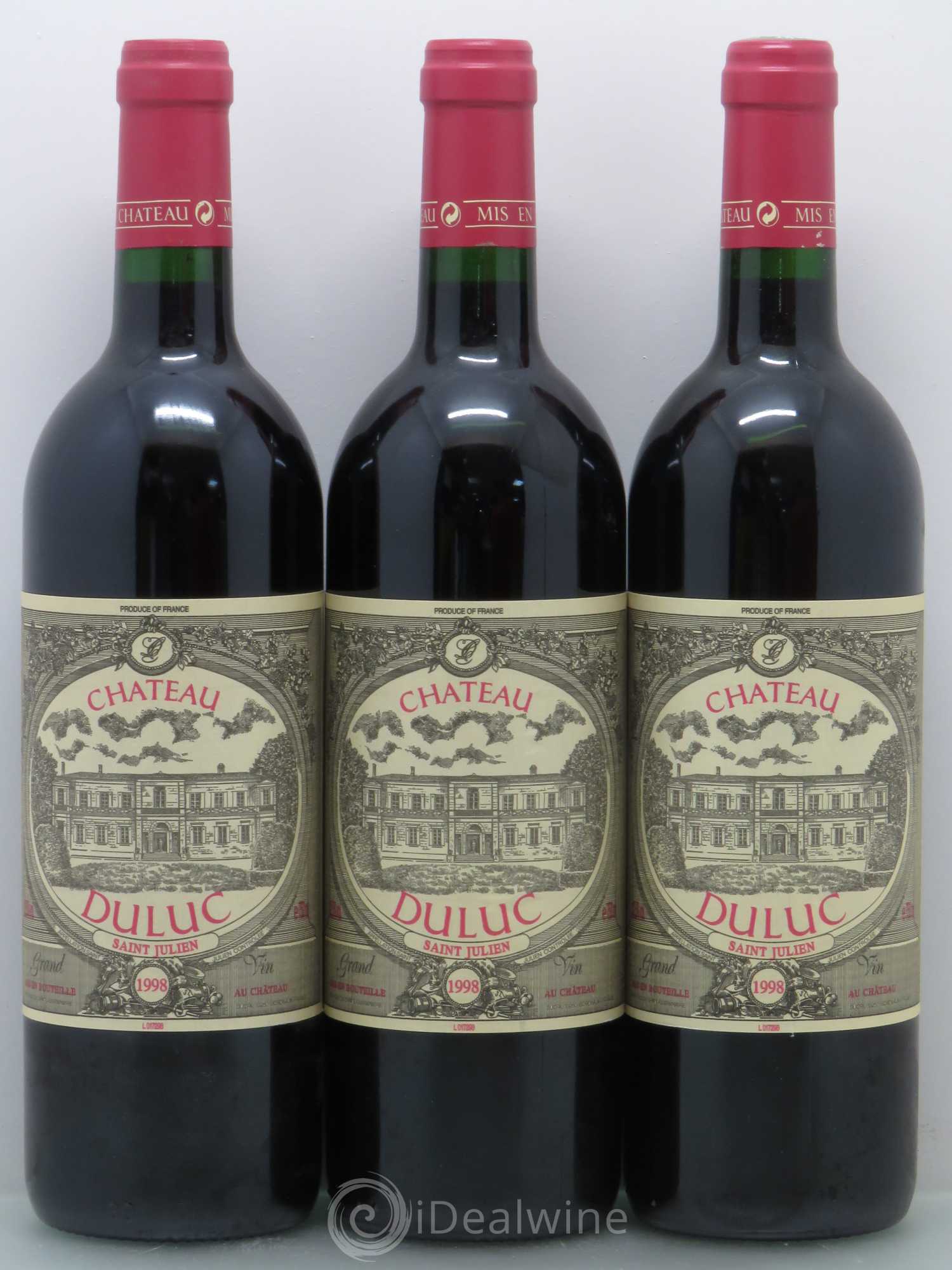 Duluc de Branaire Second Vin 1998 - Lot de 12 bouteilles - 1