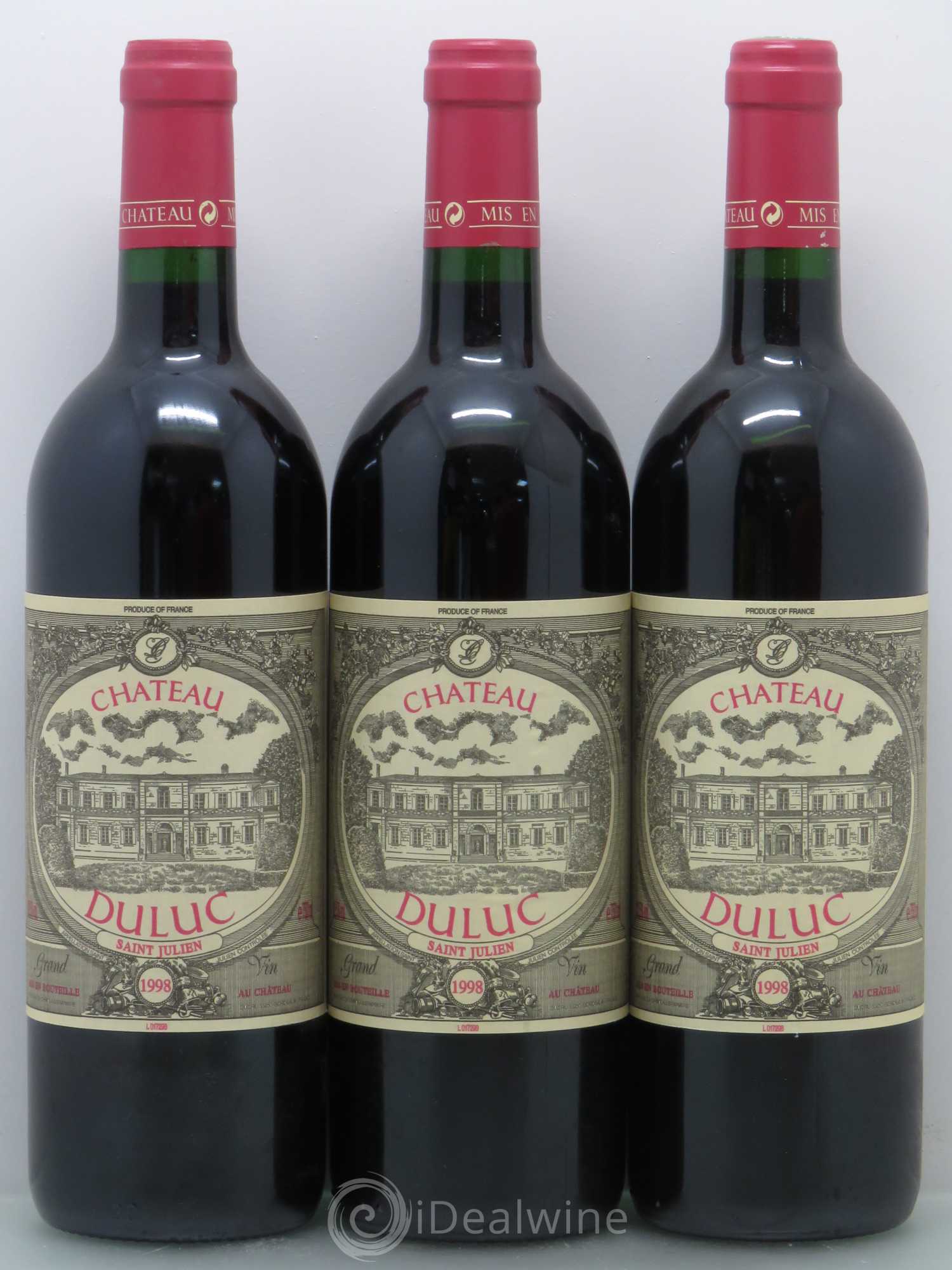 Duluc de Branaire Second Vin 1998 - Lot de 12 bouteilles - 4