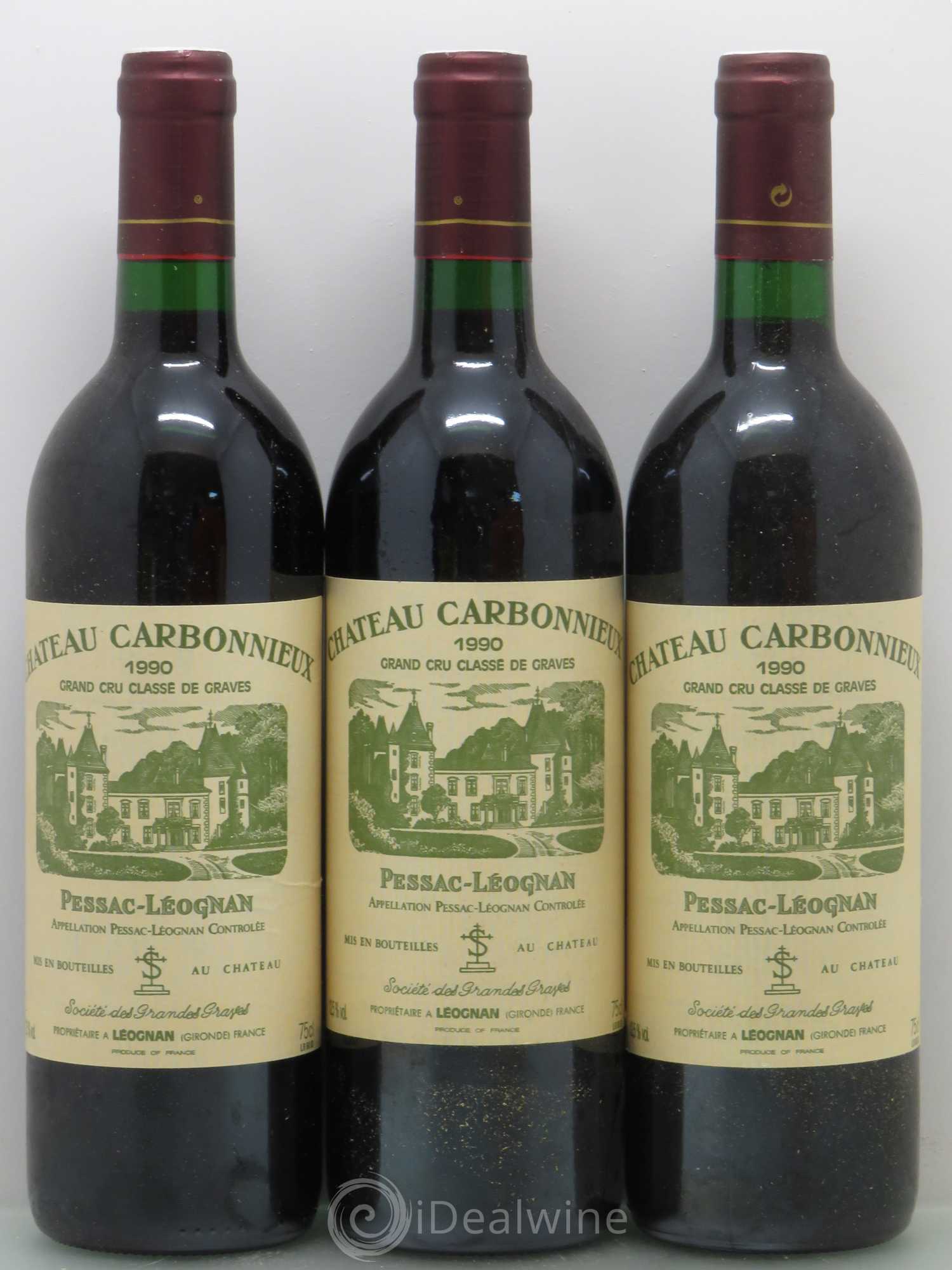 Château Carbonnieux Cru Classé de Graves 1990 - Lot de 11 bouteilles - 2