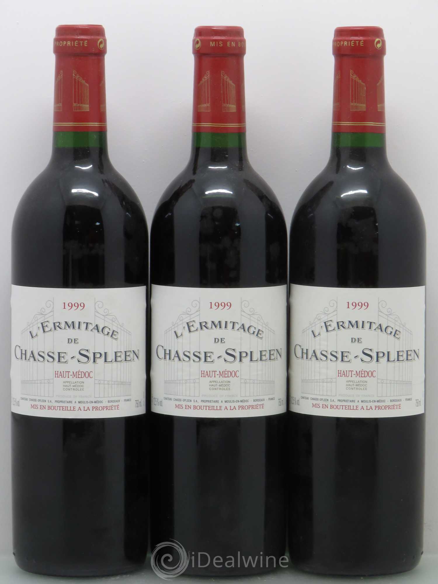 Héritage (Ermitage) de Chasse Spleen 1999 - Lot de 6 bouteilles - 1