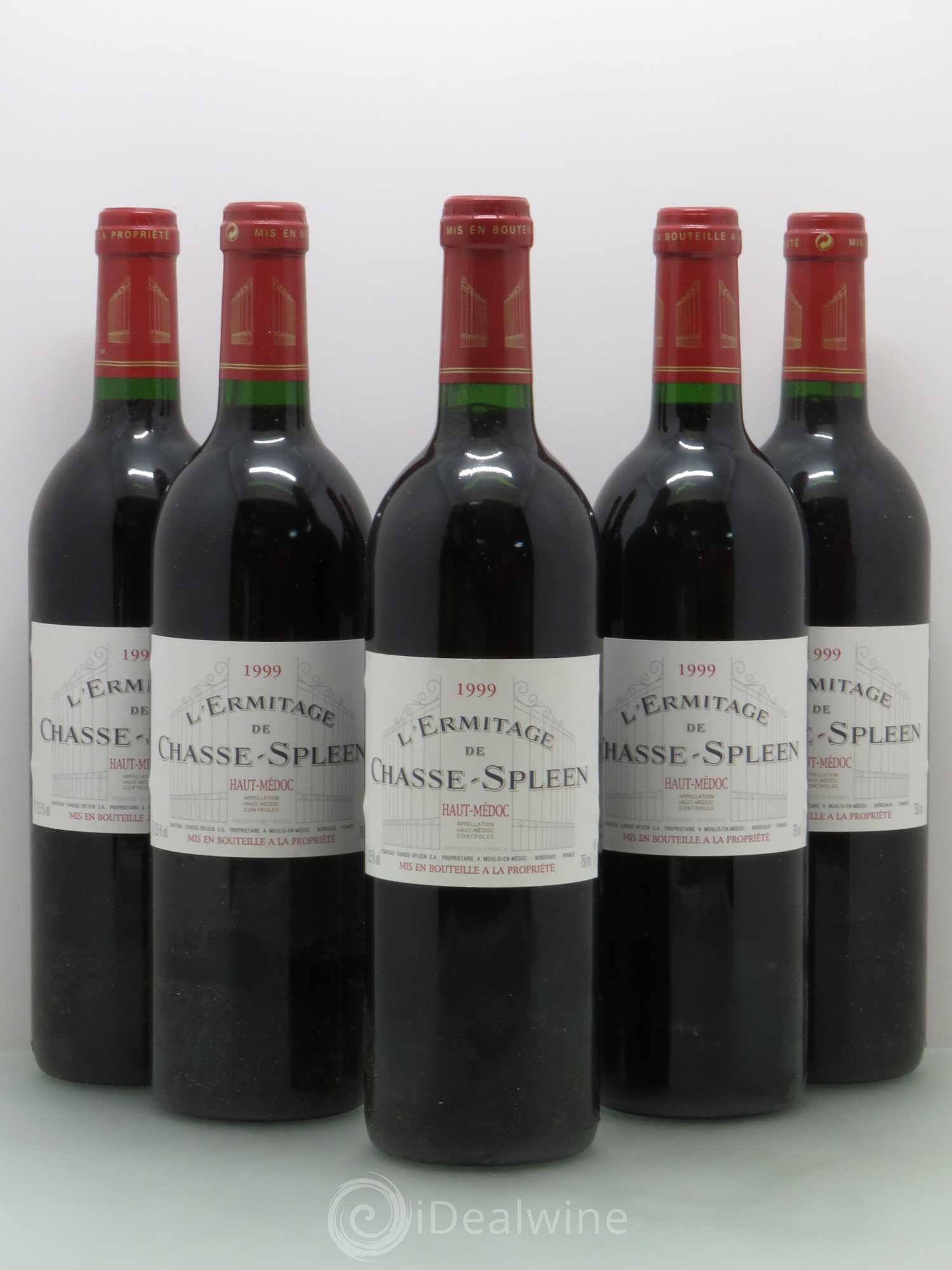 Héritage (Ermitage) de Chasse Spleen 1999 - Lot de 5 bouteilles - 0