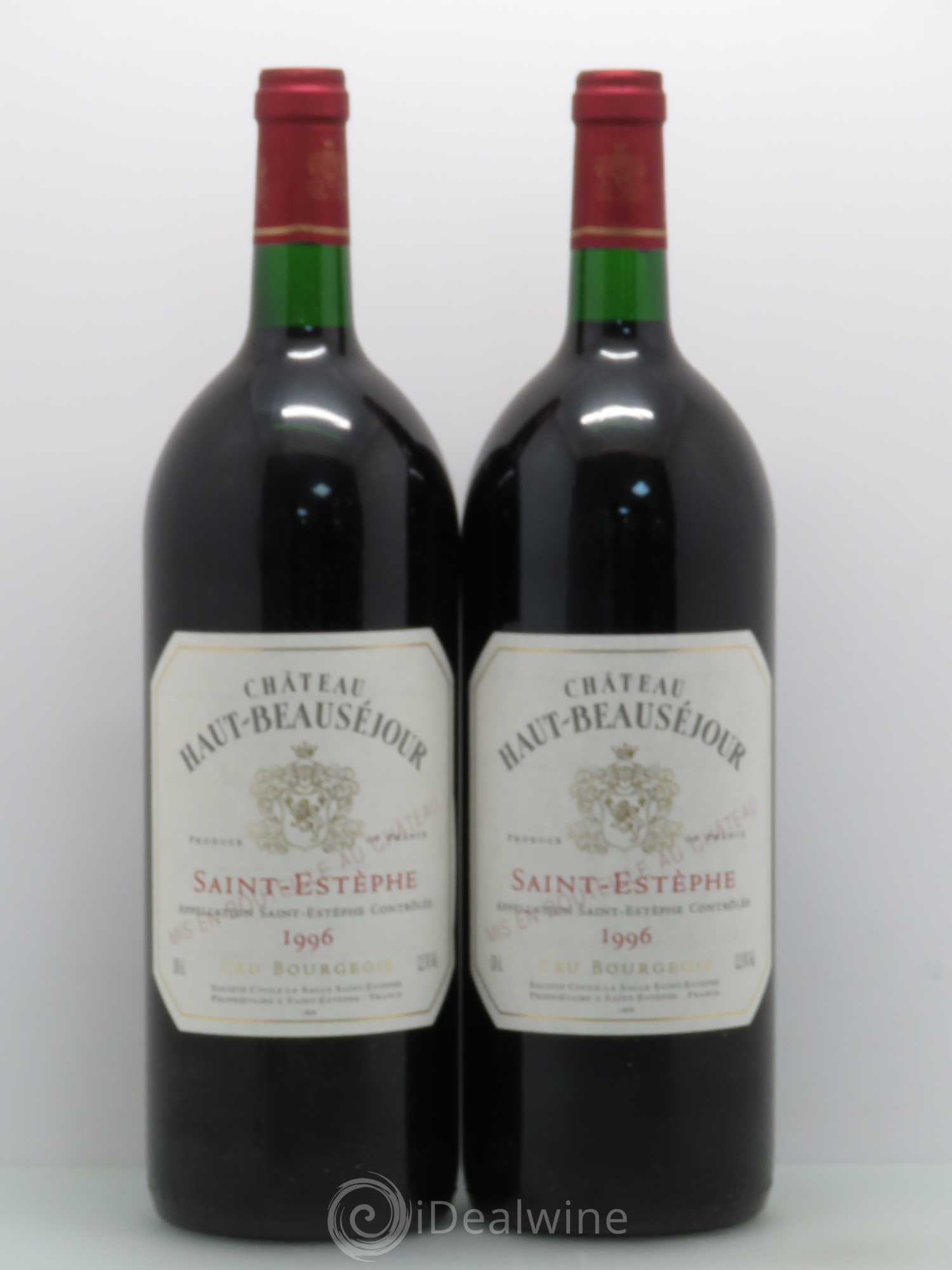 Château Haut Beauséjour Cru Bourgeois 1996 - Lot de 2 magnums - 0