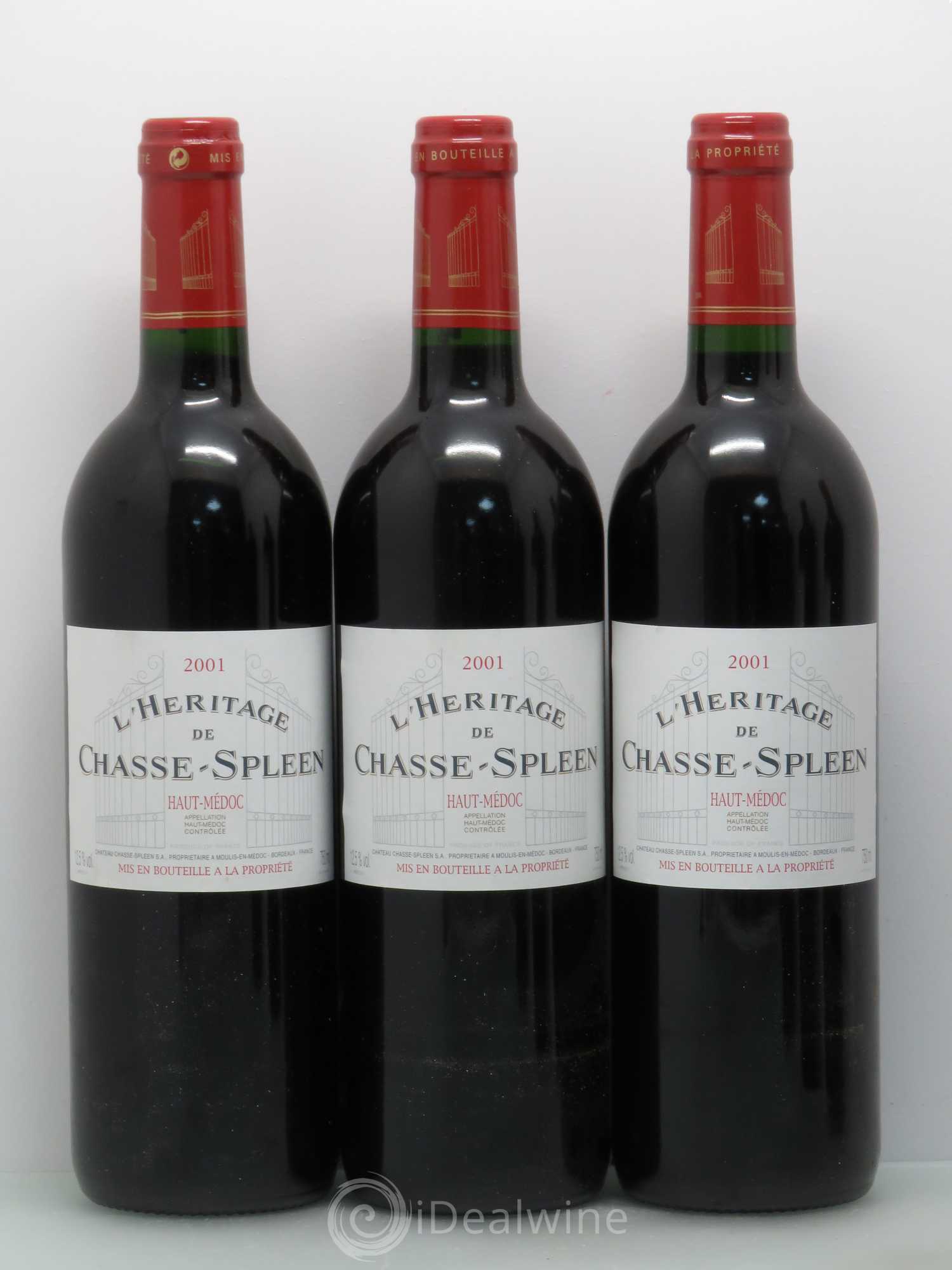 Héritage (Ermitage) de Chasse Spleen 2001 - Lot de 6 bouteilles - 1