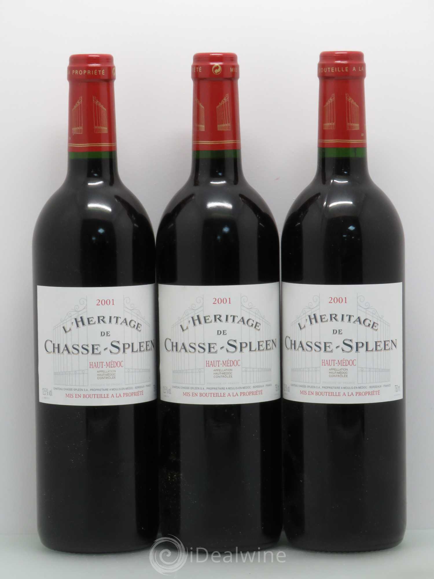 Héritage (Ermitage) de Chasse Spleen 2001 - Lot de 6 bouteilles - 2