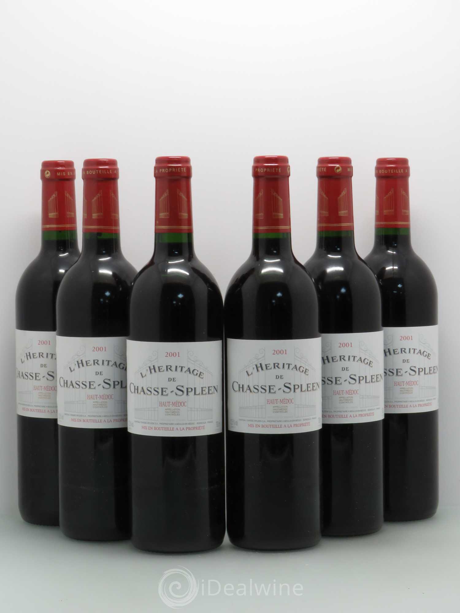 Héritage (Ermitage) de Chasse Spleen 2001 - Lot de 6 bouteilles - 0