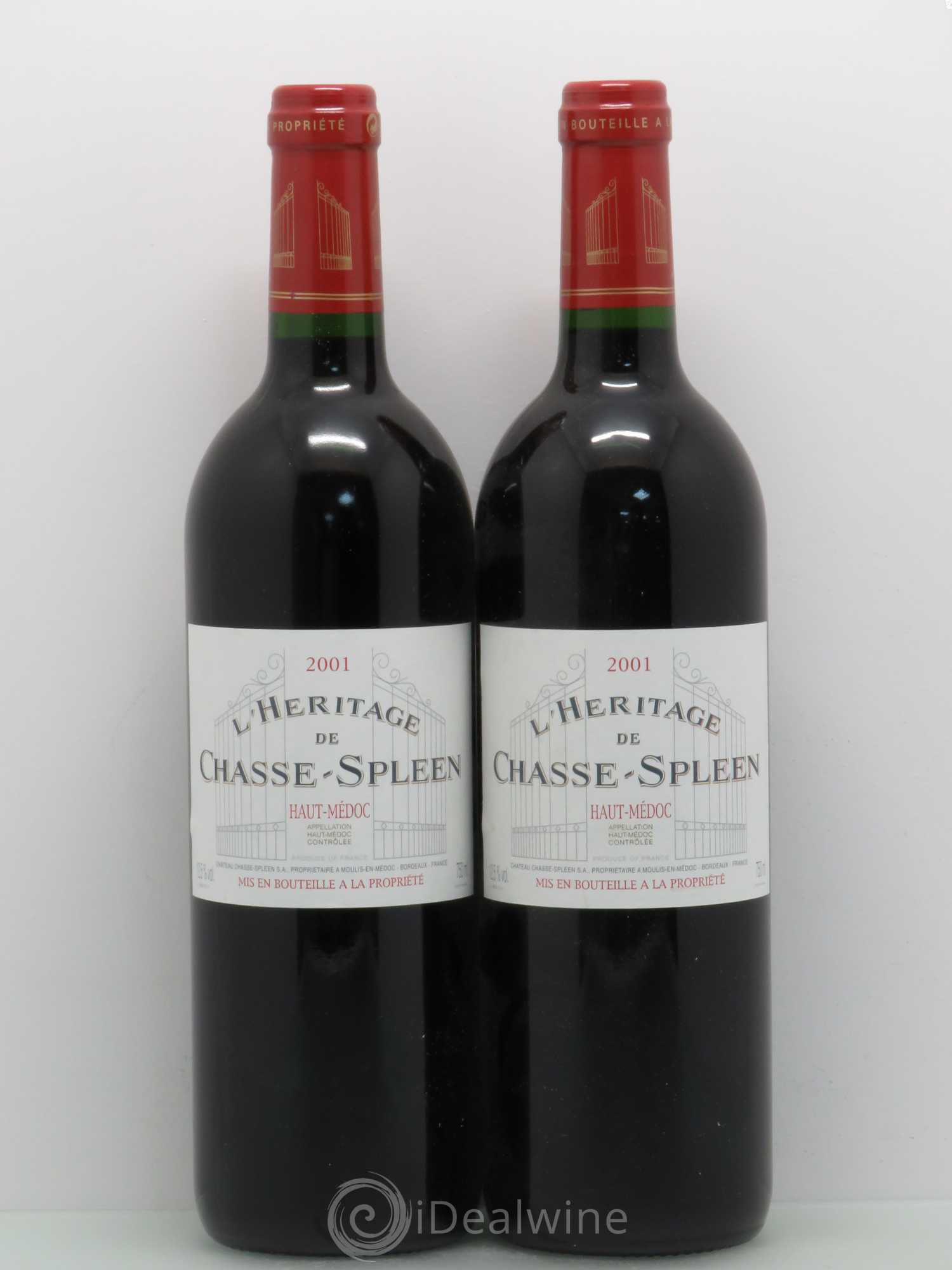 Héritage (Ermitage) de Chasse Spleen 2001 - Lot de 2 bouteilles - 0