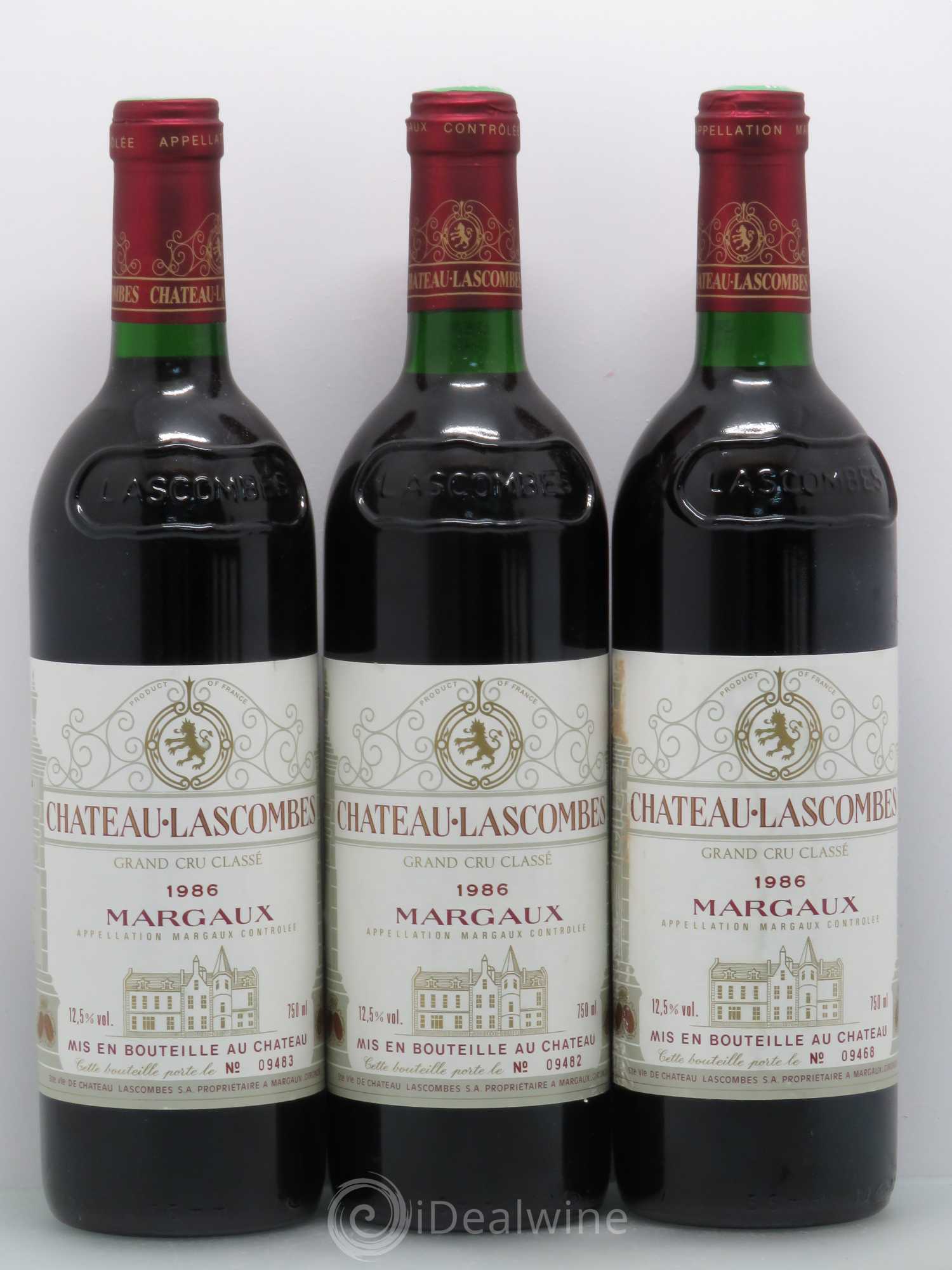 Château Lascombes 2ème Grand Cru Classé 1986 - Lot de 6 bouteilles - 1