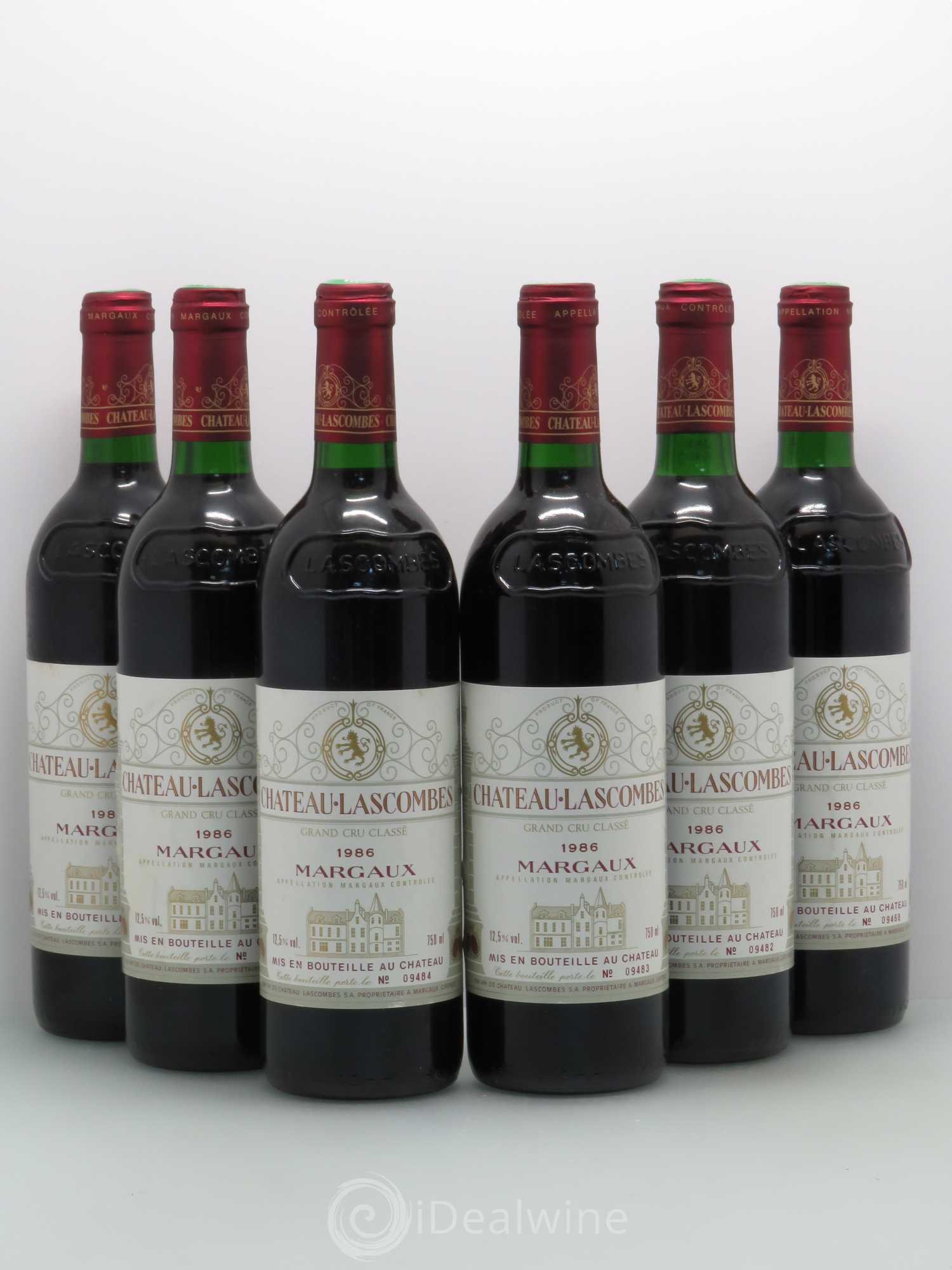 Château Lascombes 2ème Grand Cru Classé 1986 - Lot de 6 bouteilles - 0