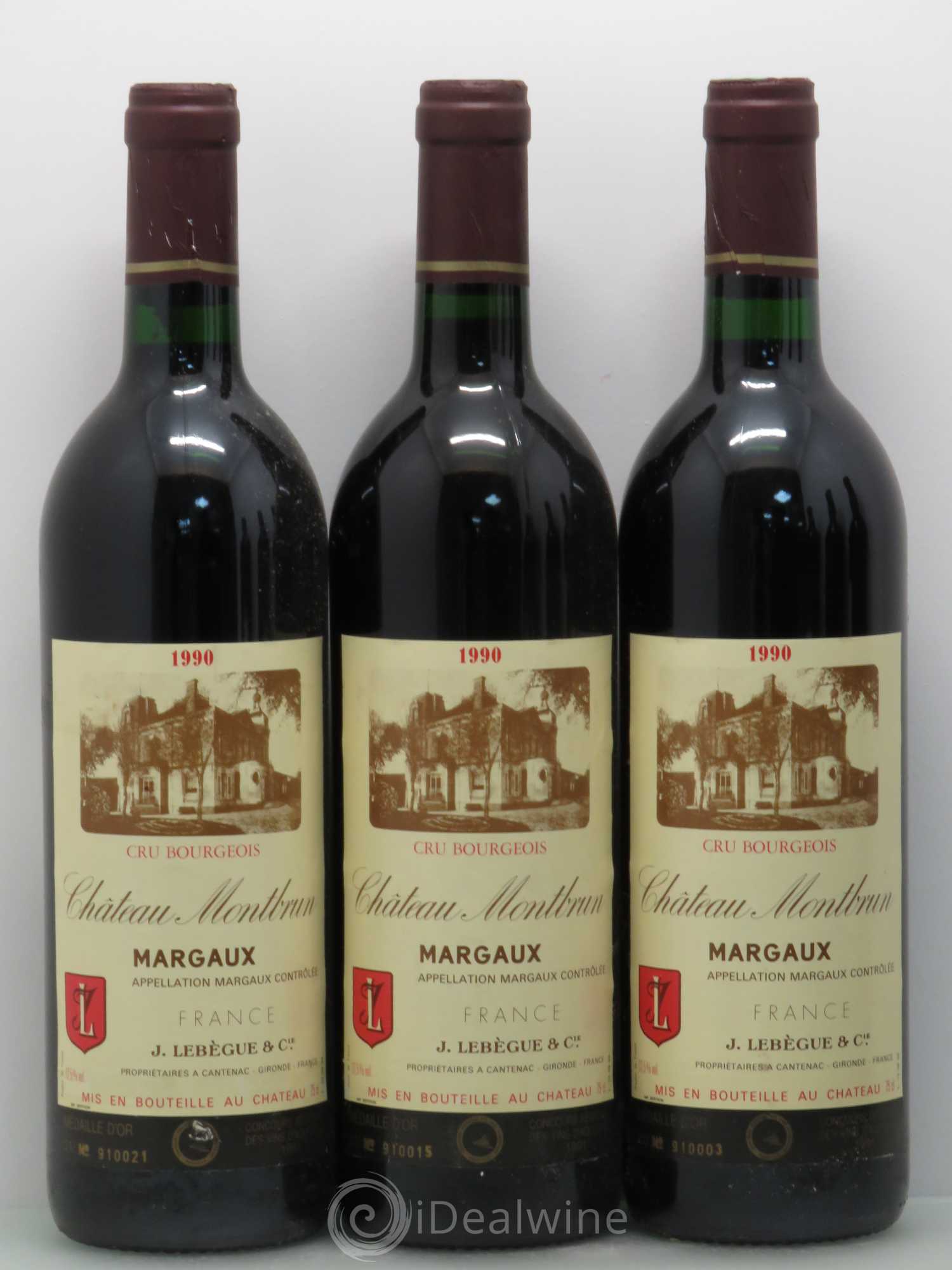 Château Montbrun Cru Bourgeois 1990 - Lot de 6 bouteilles - 1