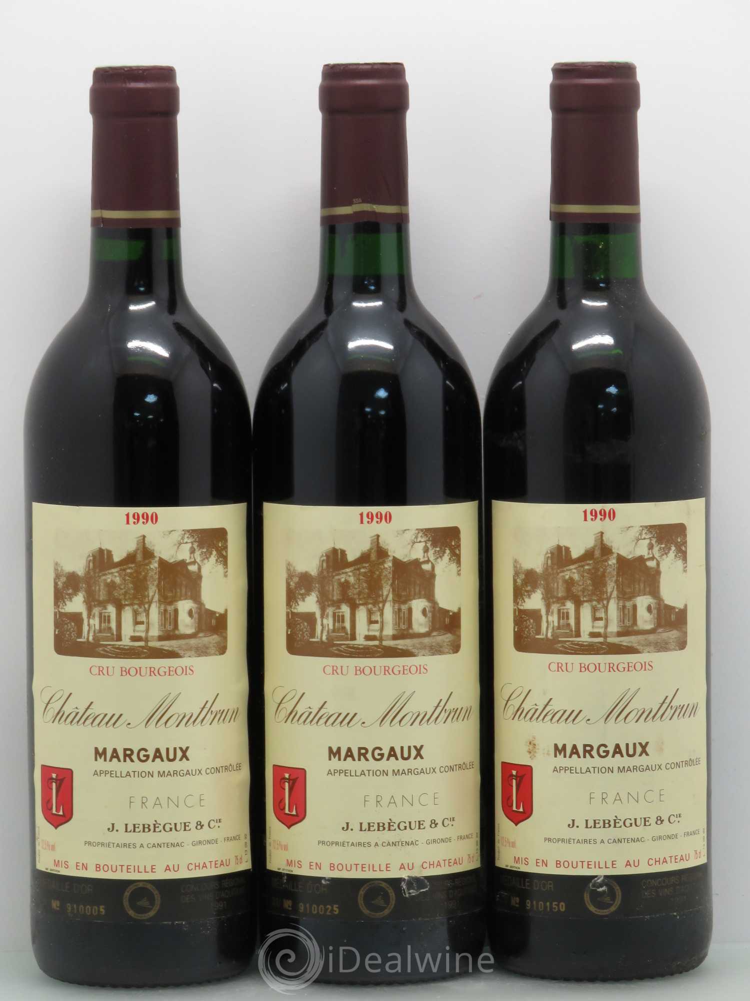 Château Montbrun Cru Bourgeois 1990 - Lot de 6 bouteilles - 2
