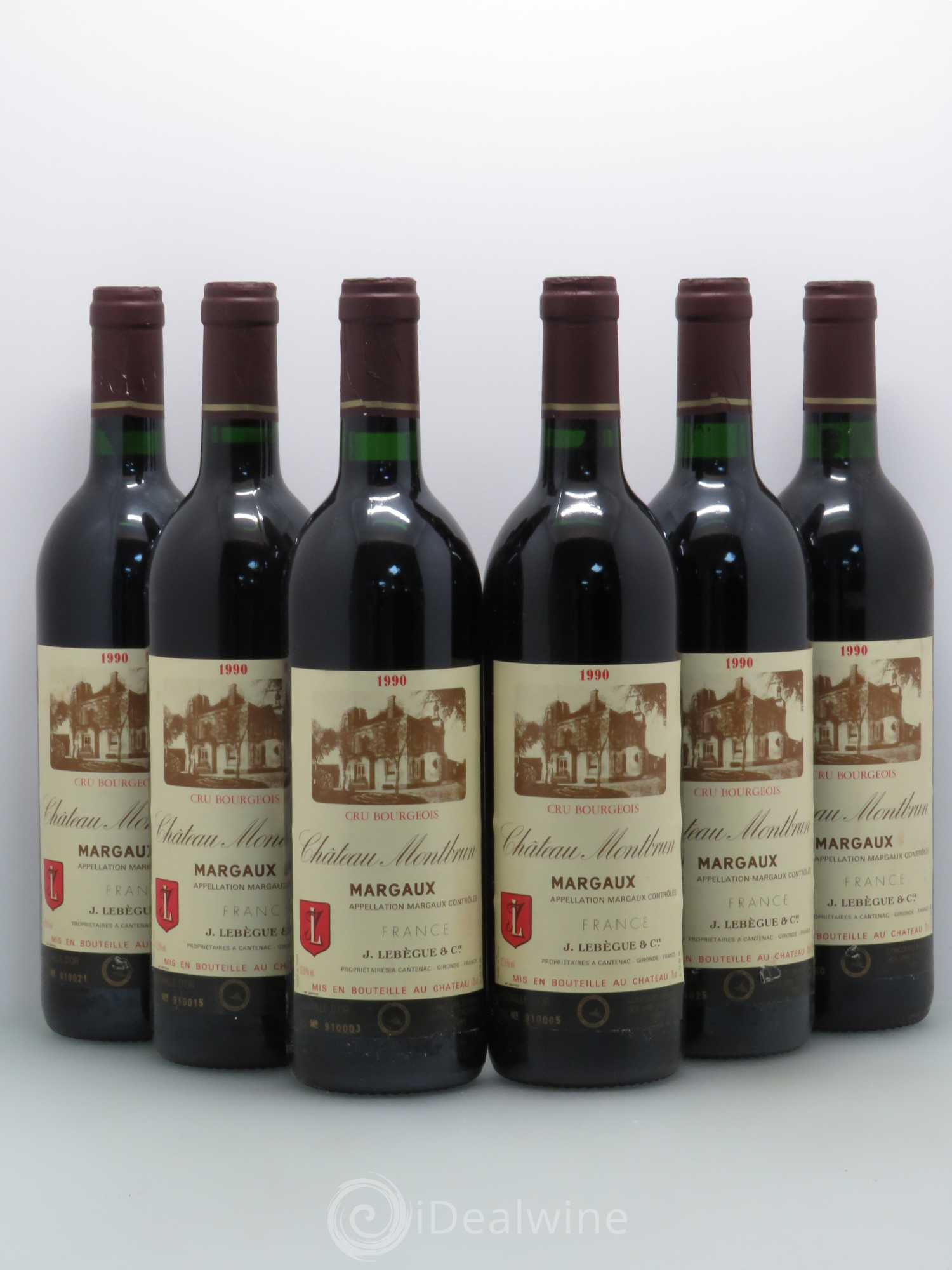 Château Montbrun Cru Bourgeois 1990 - Lot de 6 bouteilles - 0