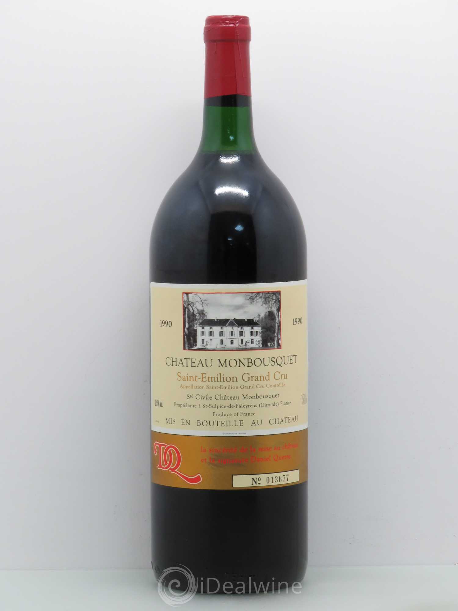 Château Monbousquet Grand Cru Classé 1990 - Lot de 1 magnum - 0