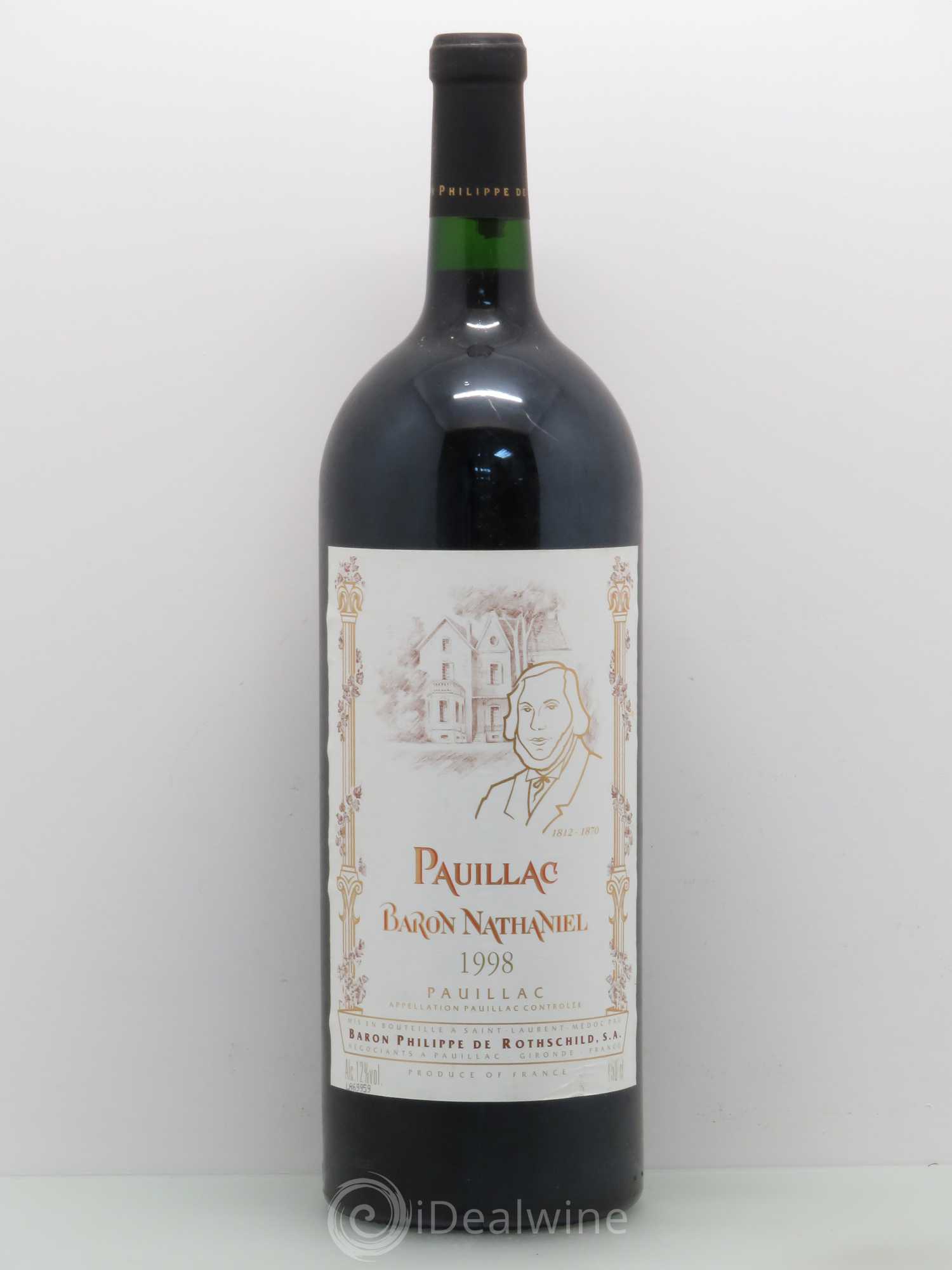 Pauillac Baron Nathaniel 1998 - Lot de 1 magnum - 0