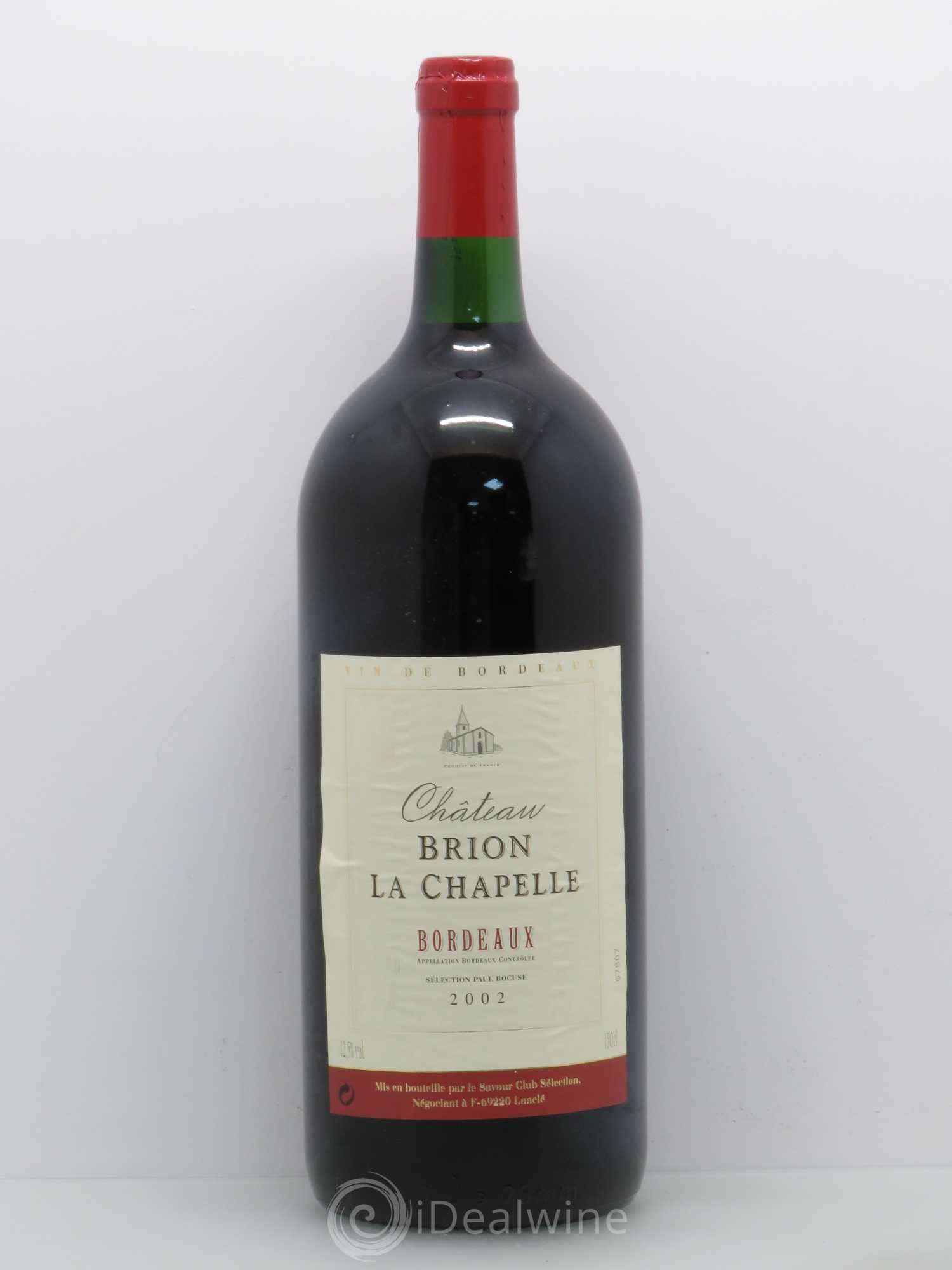 Bordeaux Brion La Chapelle (sans prix de réserve) 2002 - Posten von 1 Magnum - 0