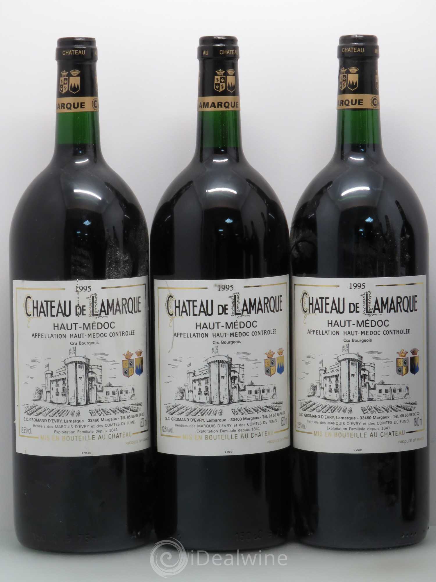 Château de Lamarque Cru Bourgeois 1995 - Lot de 6 magnums - 1