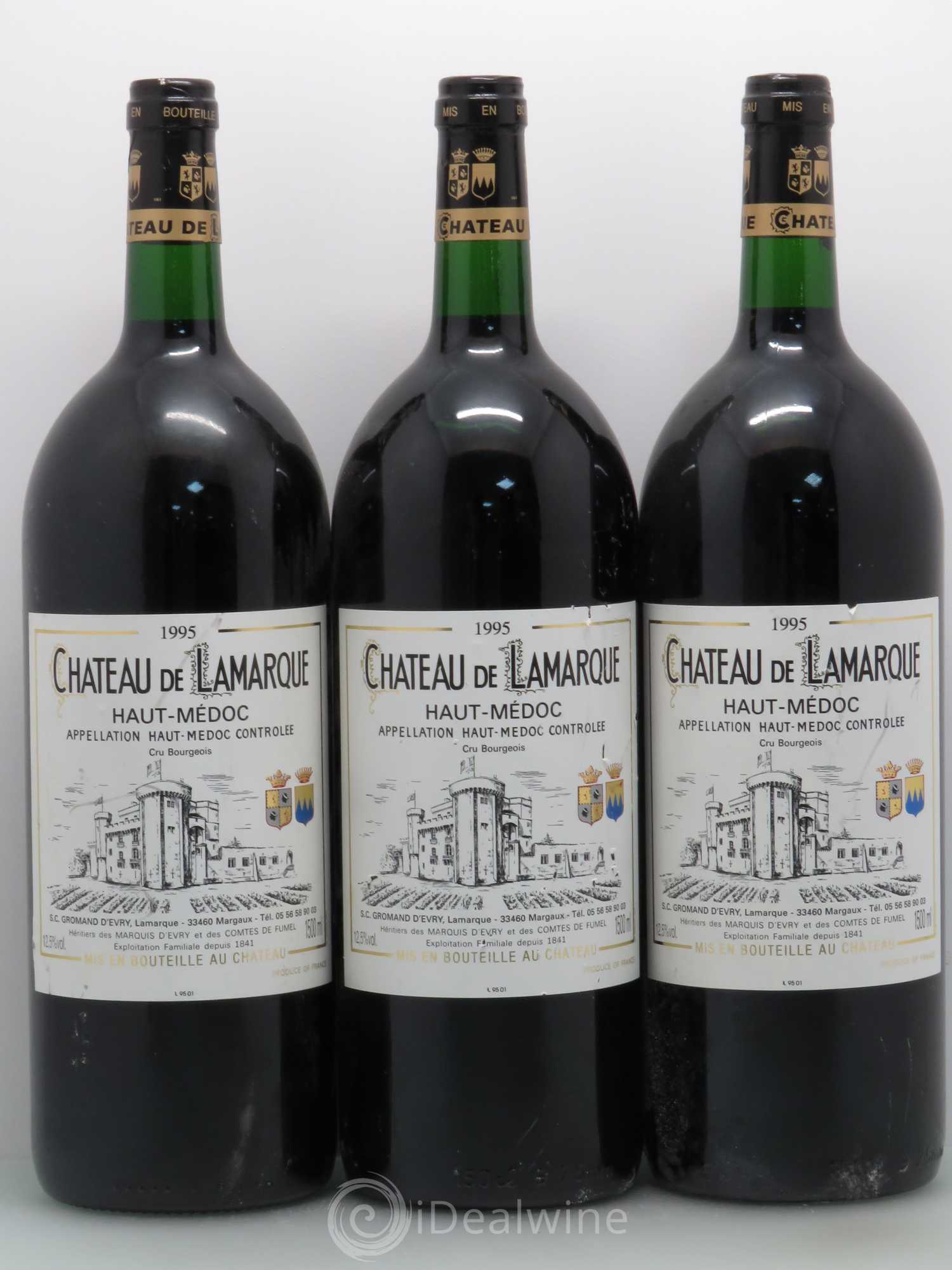 Château de Lamarque Cru Bourgeois 1995 - Lot de 6 magnums - 2