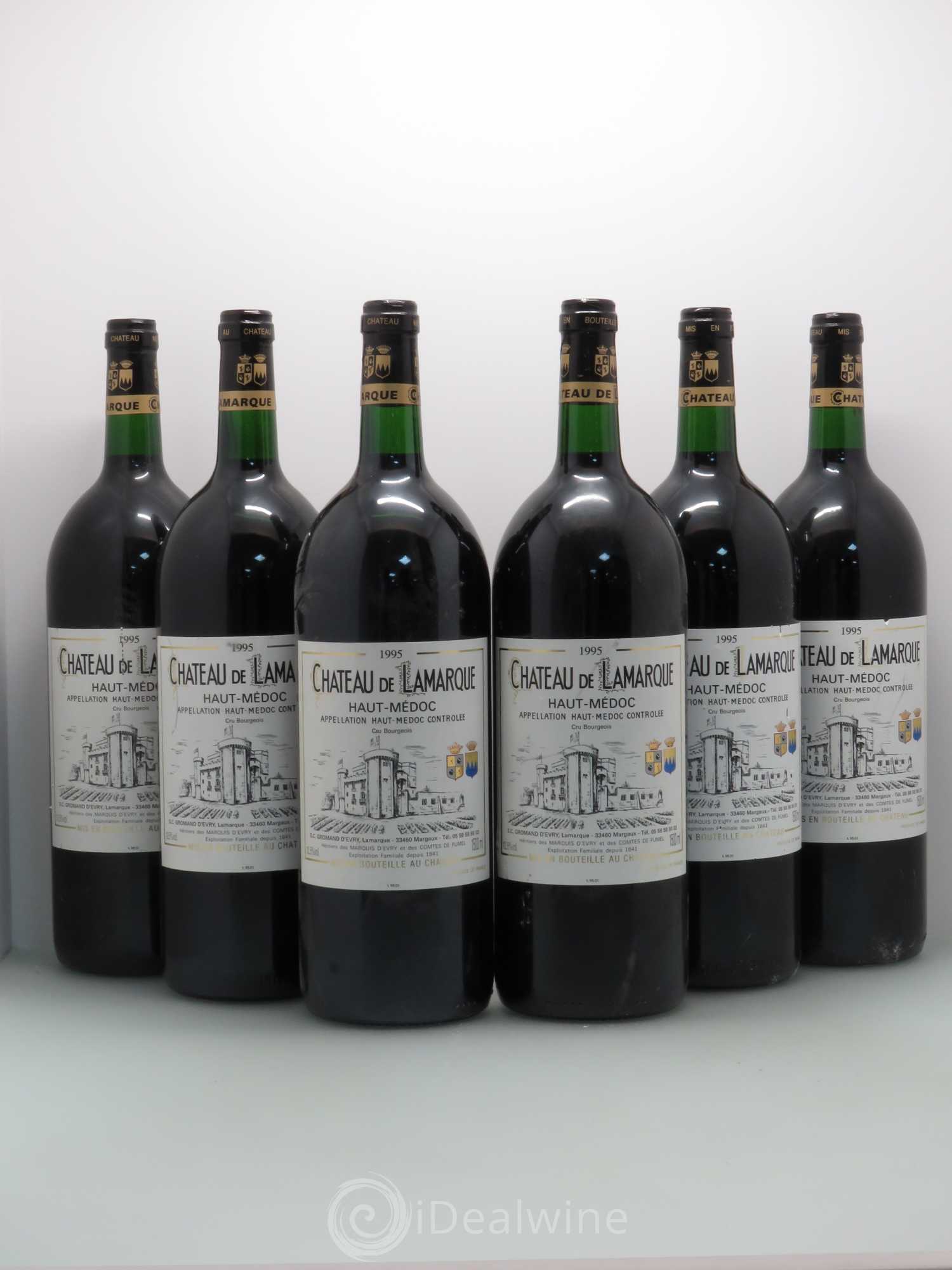 Château de Lamarque Cru Bourgeois 1995 - Lot de 6 magnums - 0