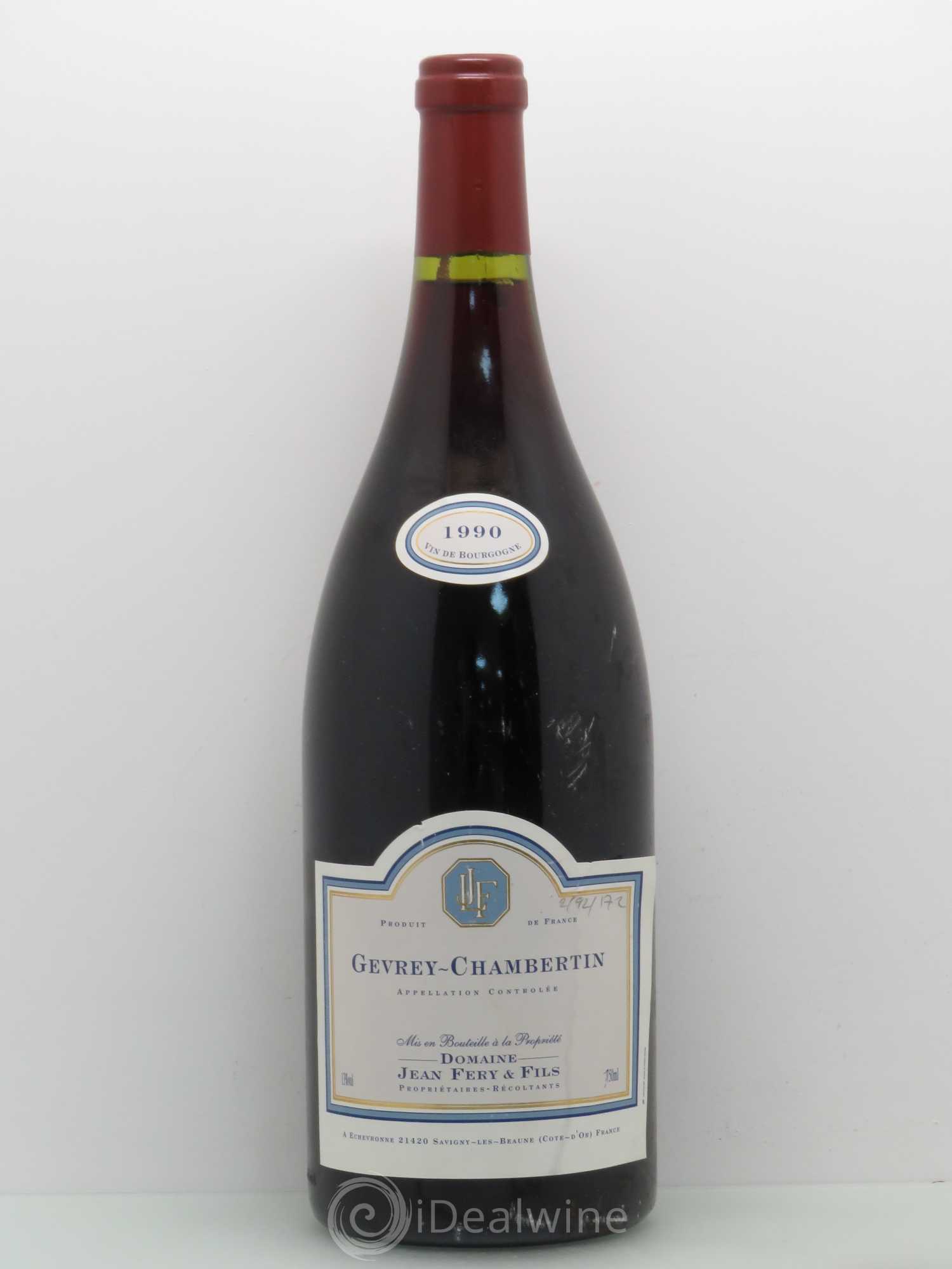 Gevrey-Chambertin Domaine Jean Fery et Fils 1990 - Posten von 1 Magnum - 0