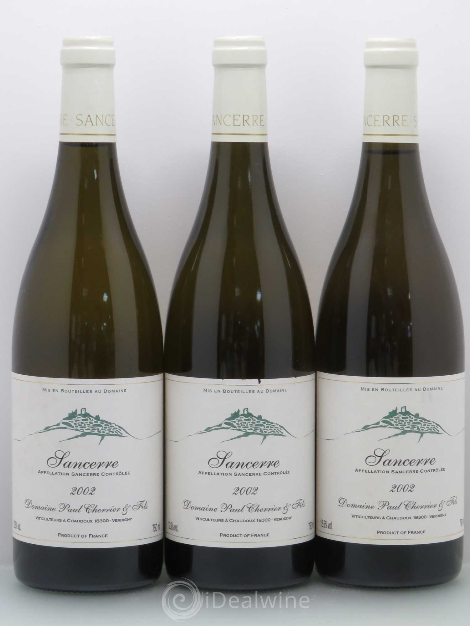 Sancerre Cherrier 2002 - Posten von 3 Flaschen - 0