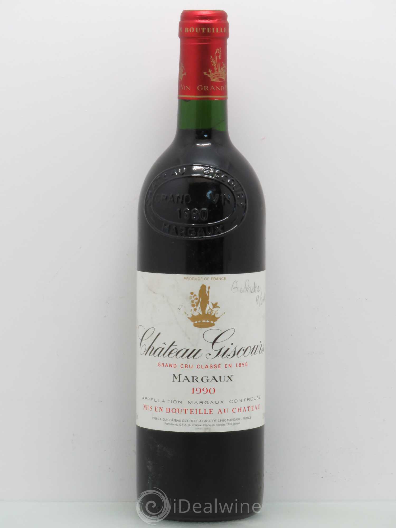 Château Giscours 3ème Grand Cru Classé 1990 - Lot de 1 bouteille - 0