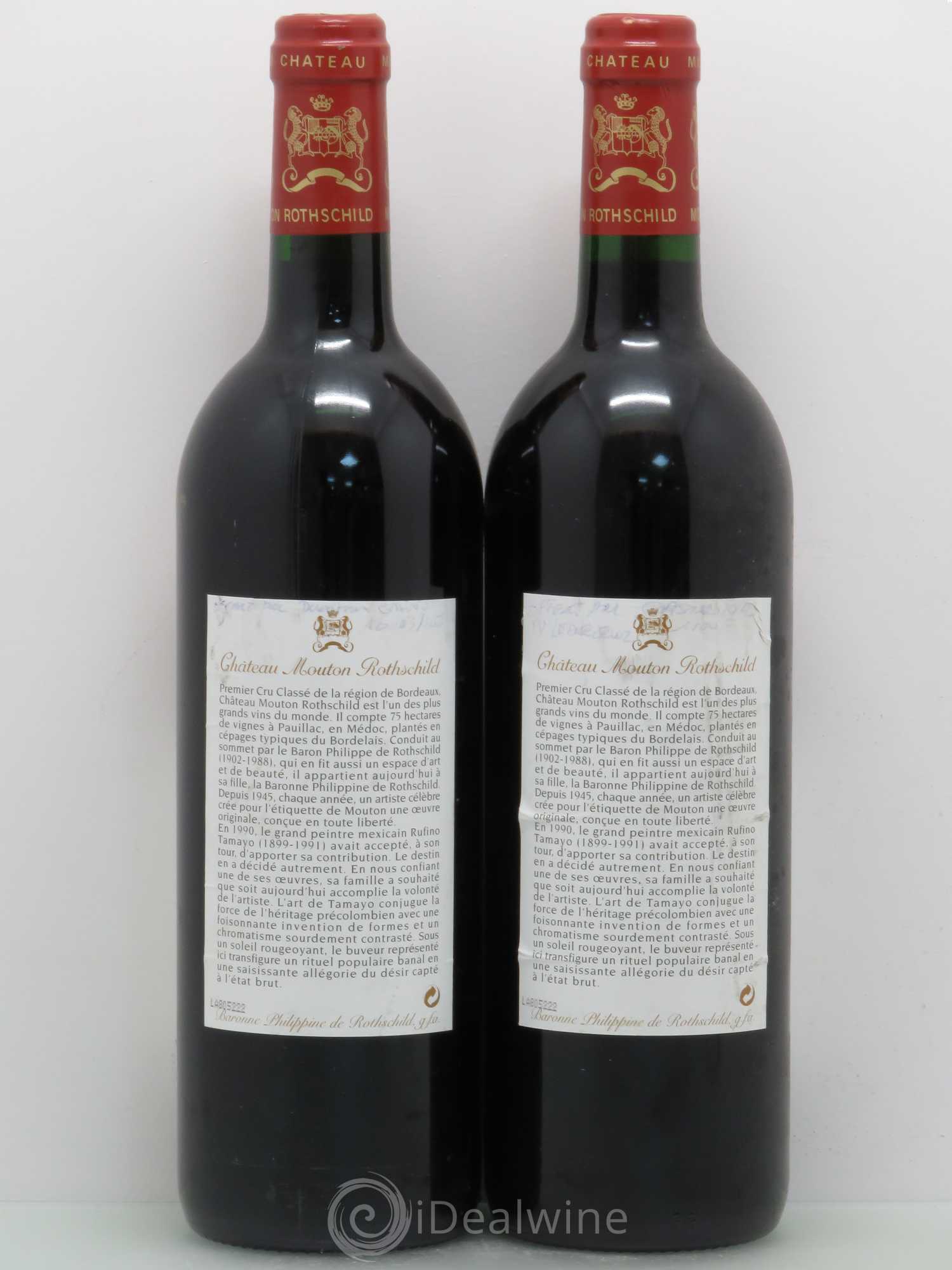 Château Mouton Rothschild 1er Grand Cru Classé 1998 - Lot de 2 bouteilles - 1