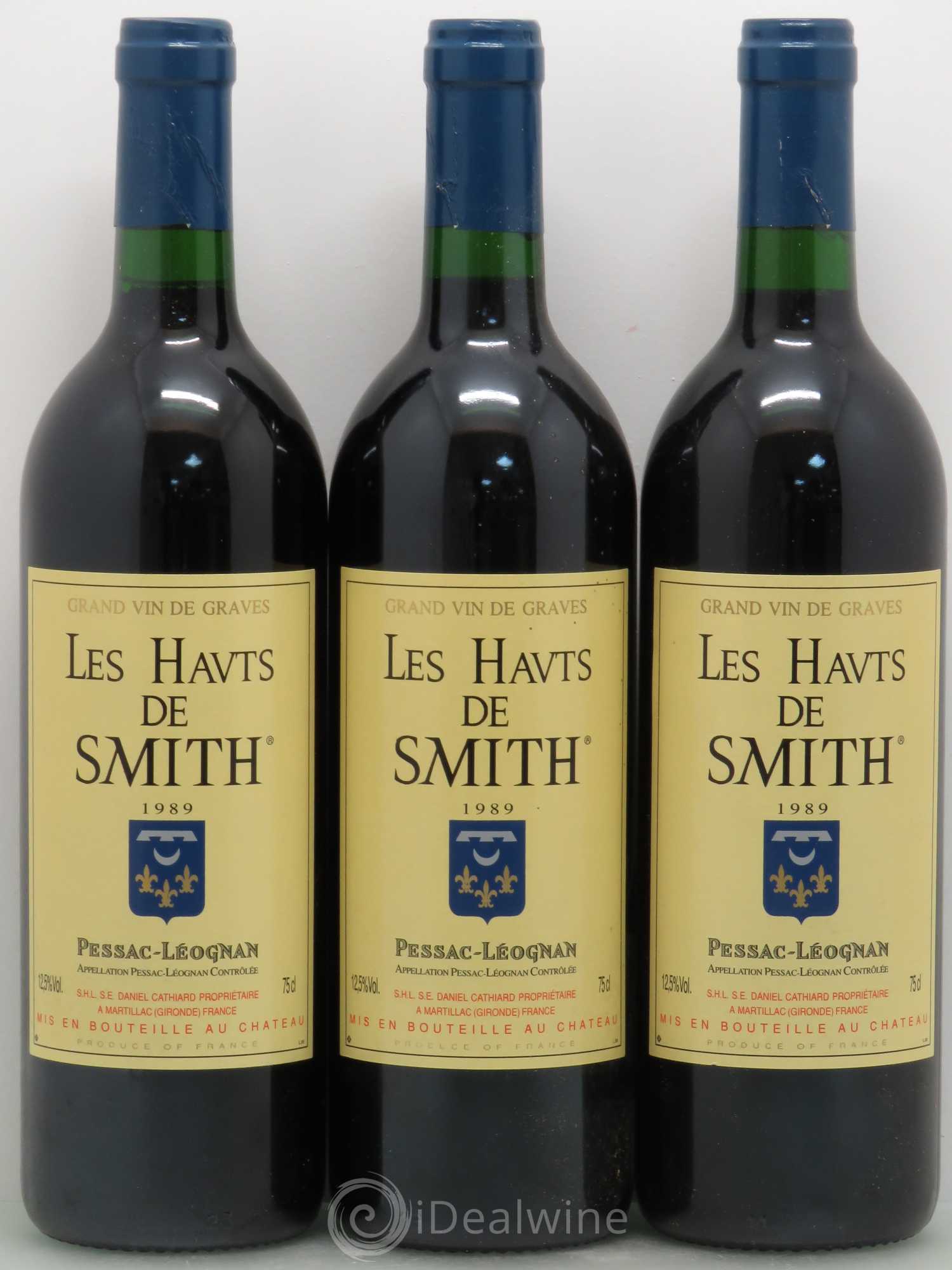 Les Hauts de Smith Second Vin 1989 - Lot de 3 bouteilles - 0